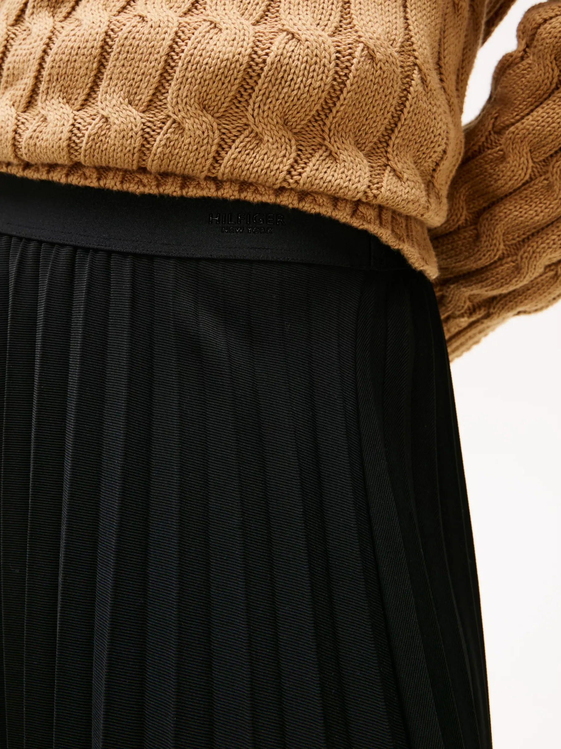 Tommy Hilfiger Midi-Faltenrock BLACK Shop