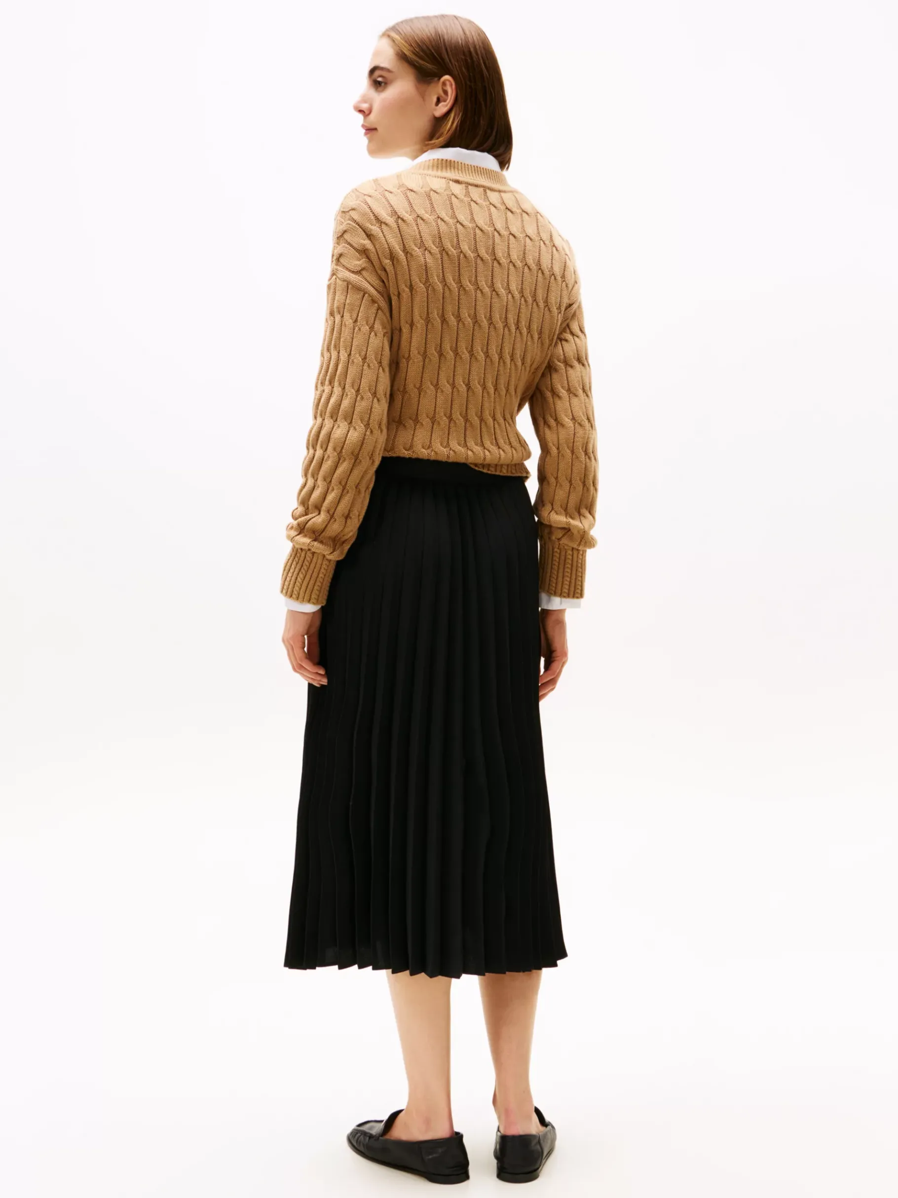 Tommy Hilfiger Midi-Faltenrock BLACK Shop