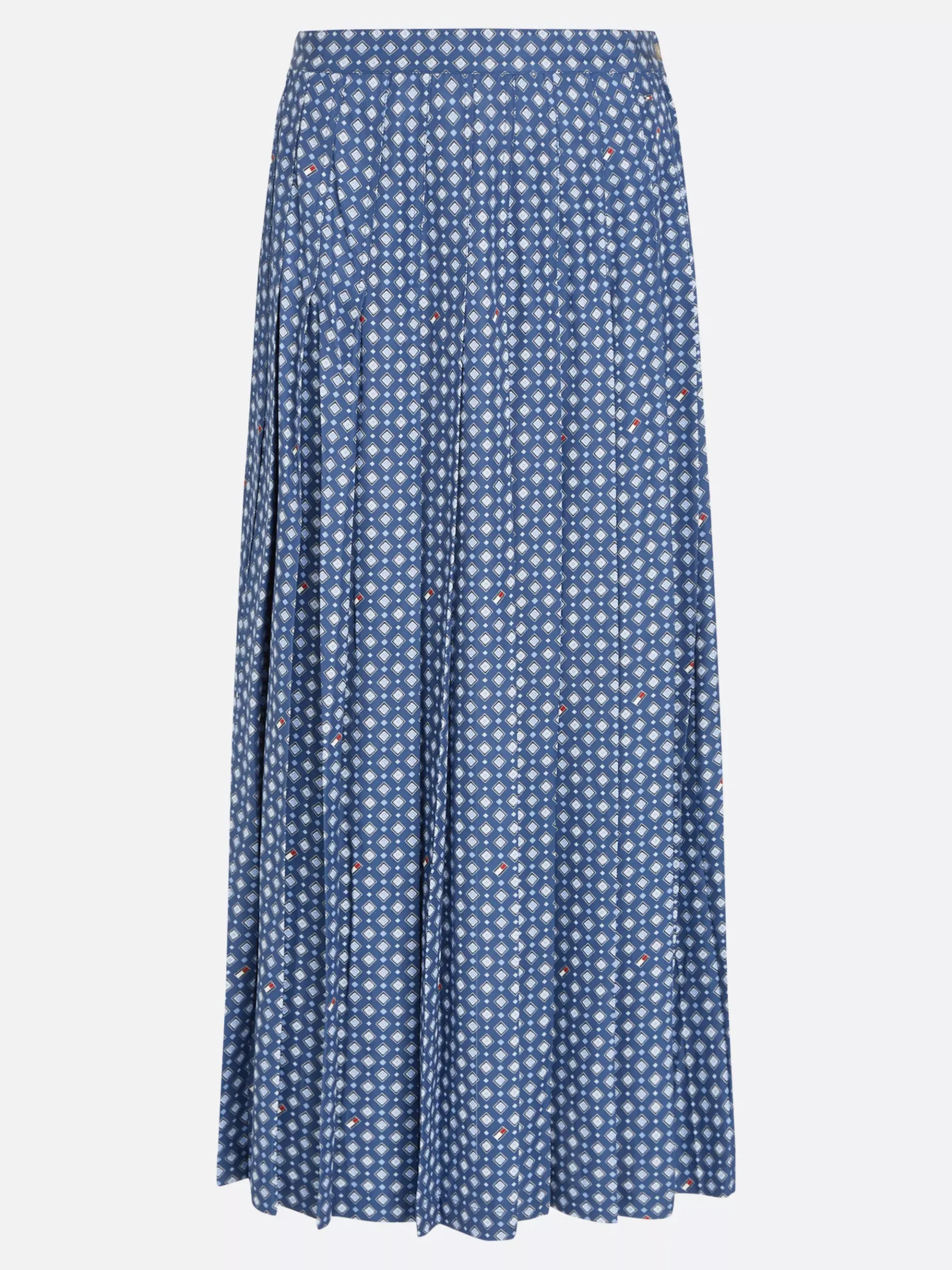 Tommy Hilfiger Midi-Faltenrock mit Foulard-Flag-Print HERITAGE FOULARD/ FOSSIL BLUE Fashion