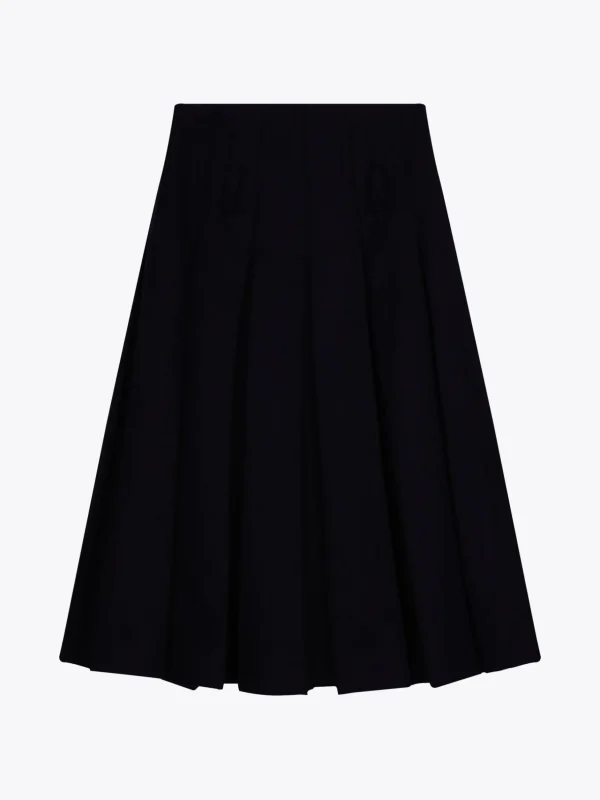 Tommy Hilfiger Midi-Faltenrock mit hohem Wollanteil DESERT SKY Online