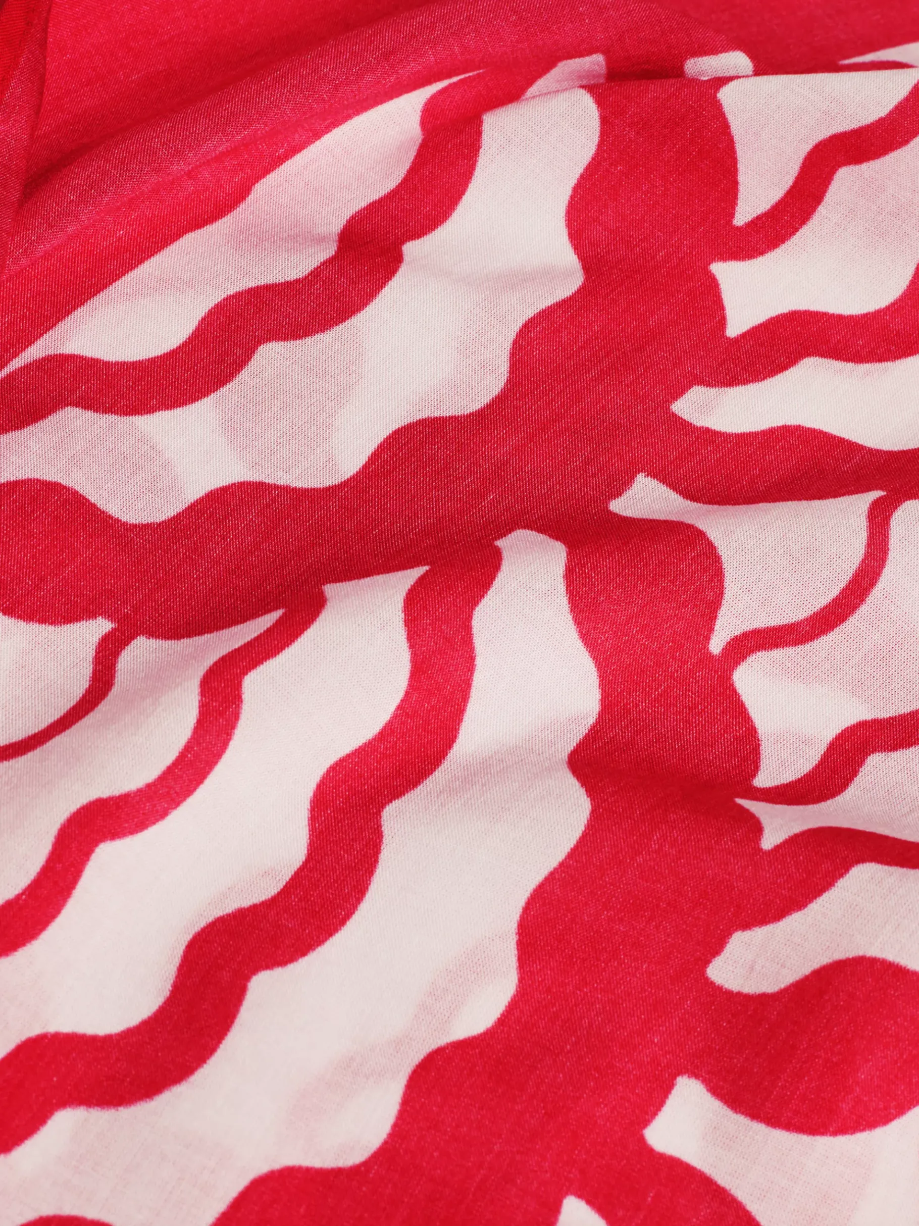 Tommy Hilfiger Midi-Pareo mit Muschel-Print OVERSIZED GEO WAVE PRIMARY RED Fashion