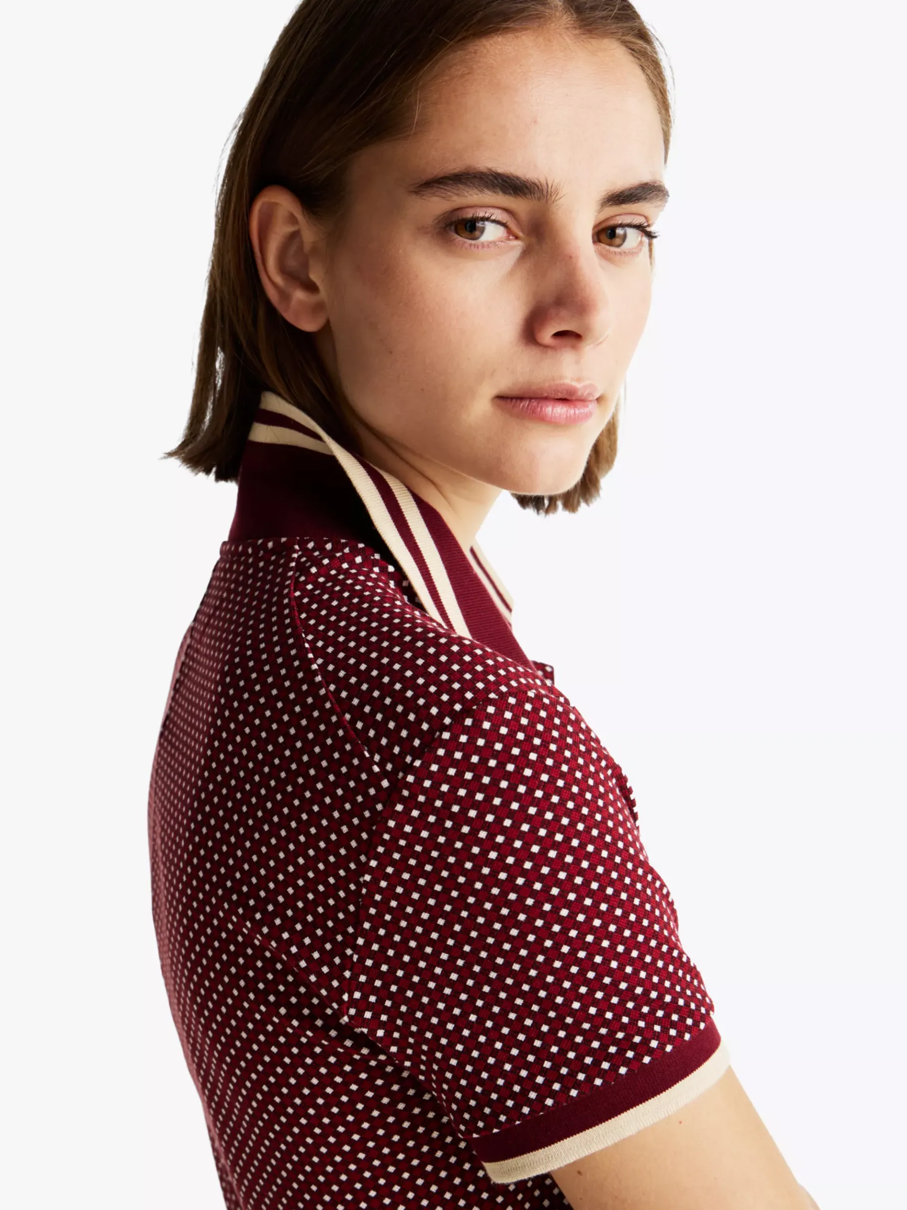 Tommy Hilfiger Midi-Polokleid mit Print MINI OUTLINE FLAG REGATTA RED Outlet