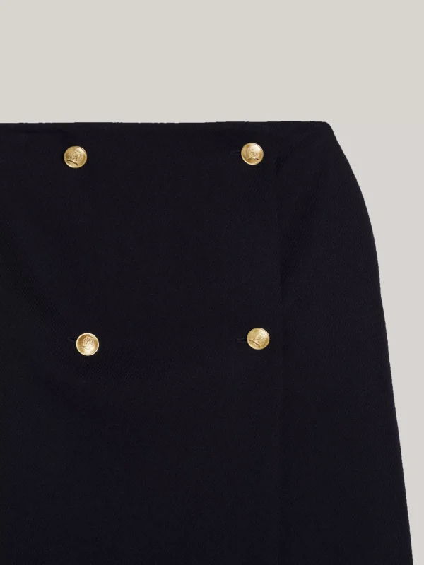 Tommy Hilfiger Midi-Wickelrock aus reiner Wolle DESERT SKY Clearance