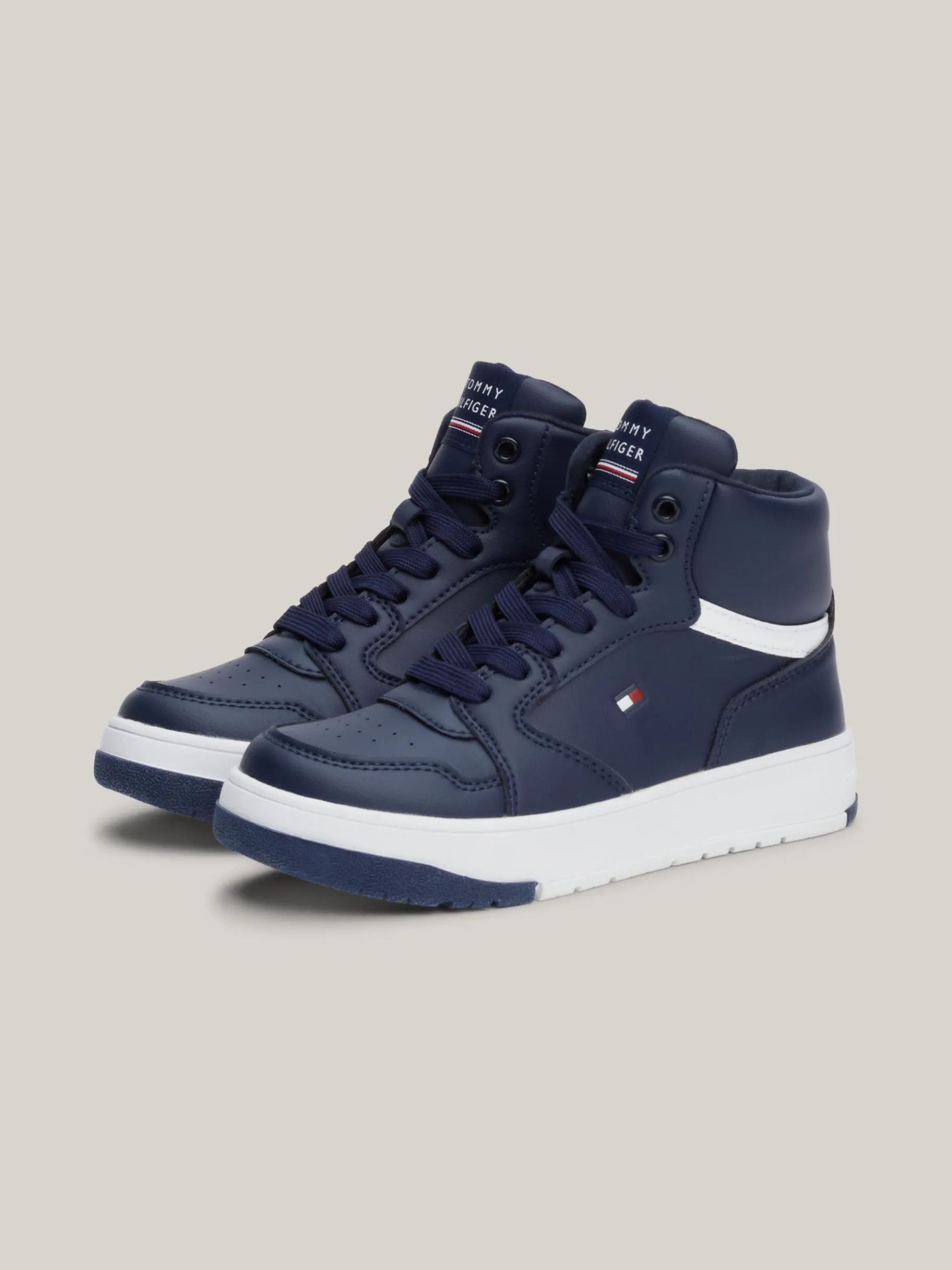 Tommy Hilfiger Mid-Top Lace-up Sneaker BLUE Cheap