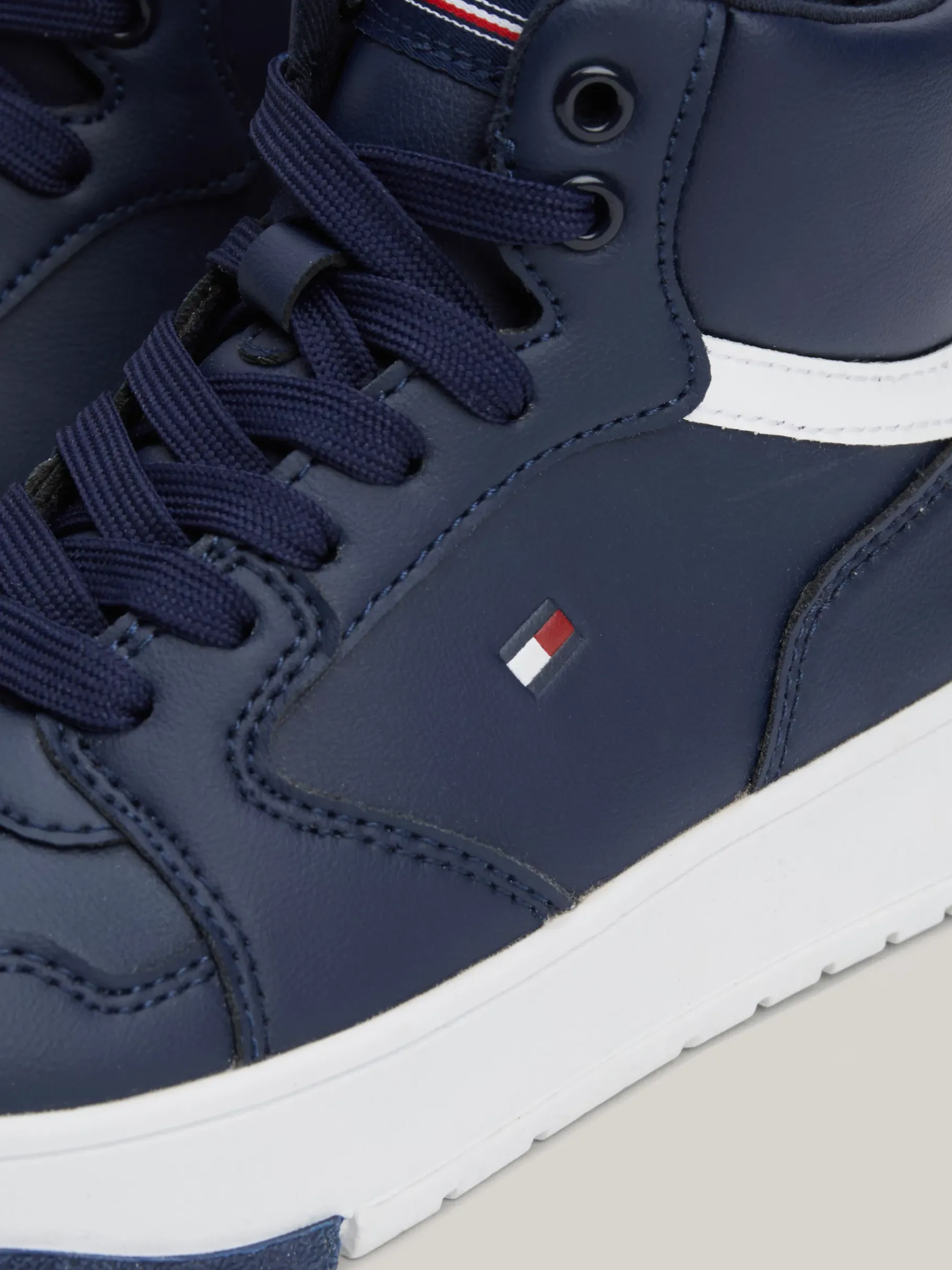 Tommy Hilfiger Mid-Top Lace-up Sneaker BLUE Cheap