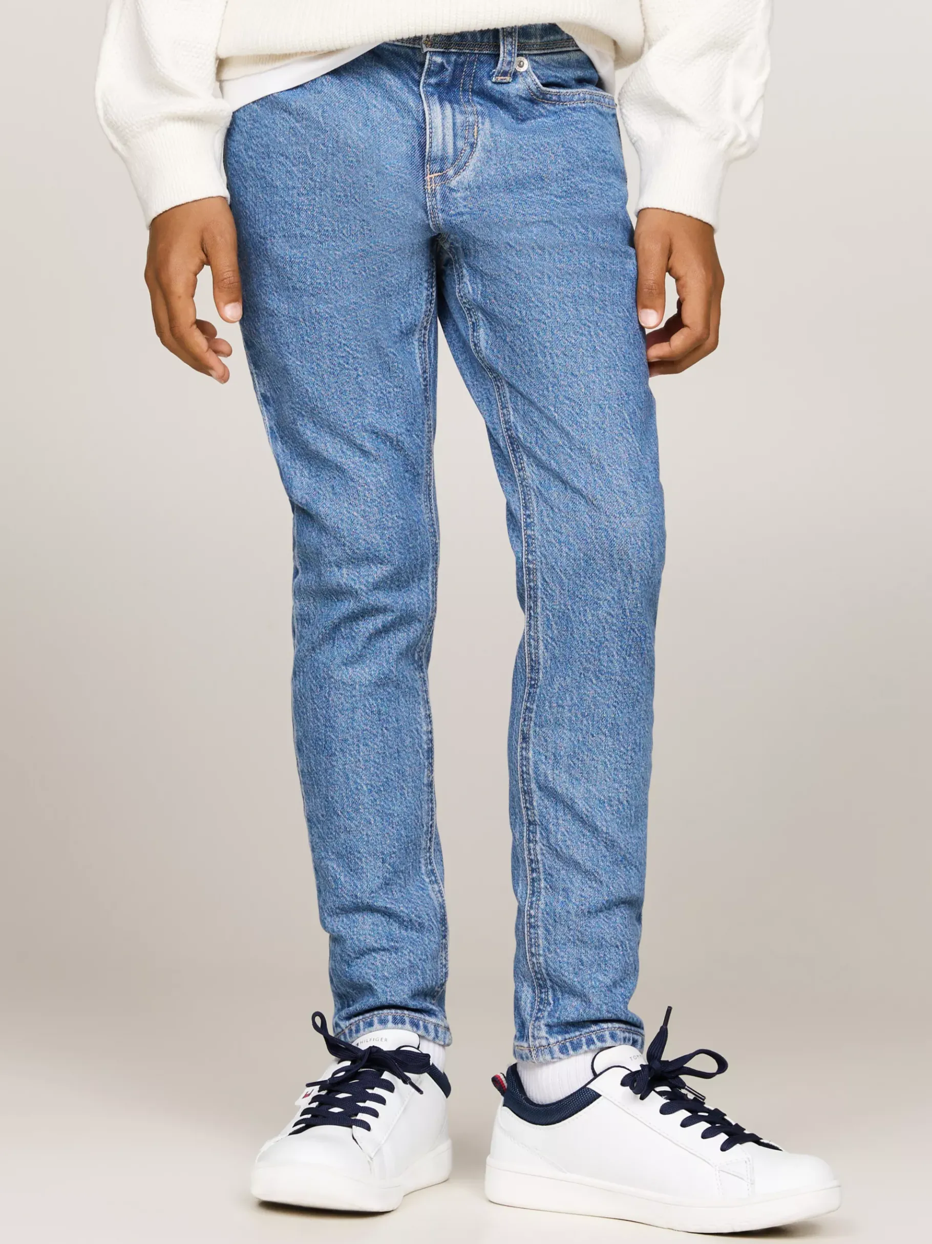 Tommy Hilfiger Mid-Wash Slim Jeans MIDSALTPEPPER Online