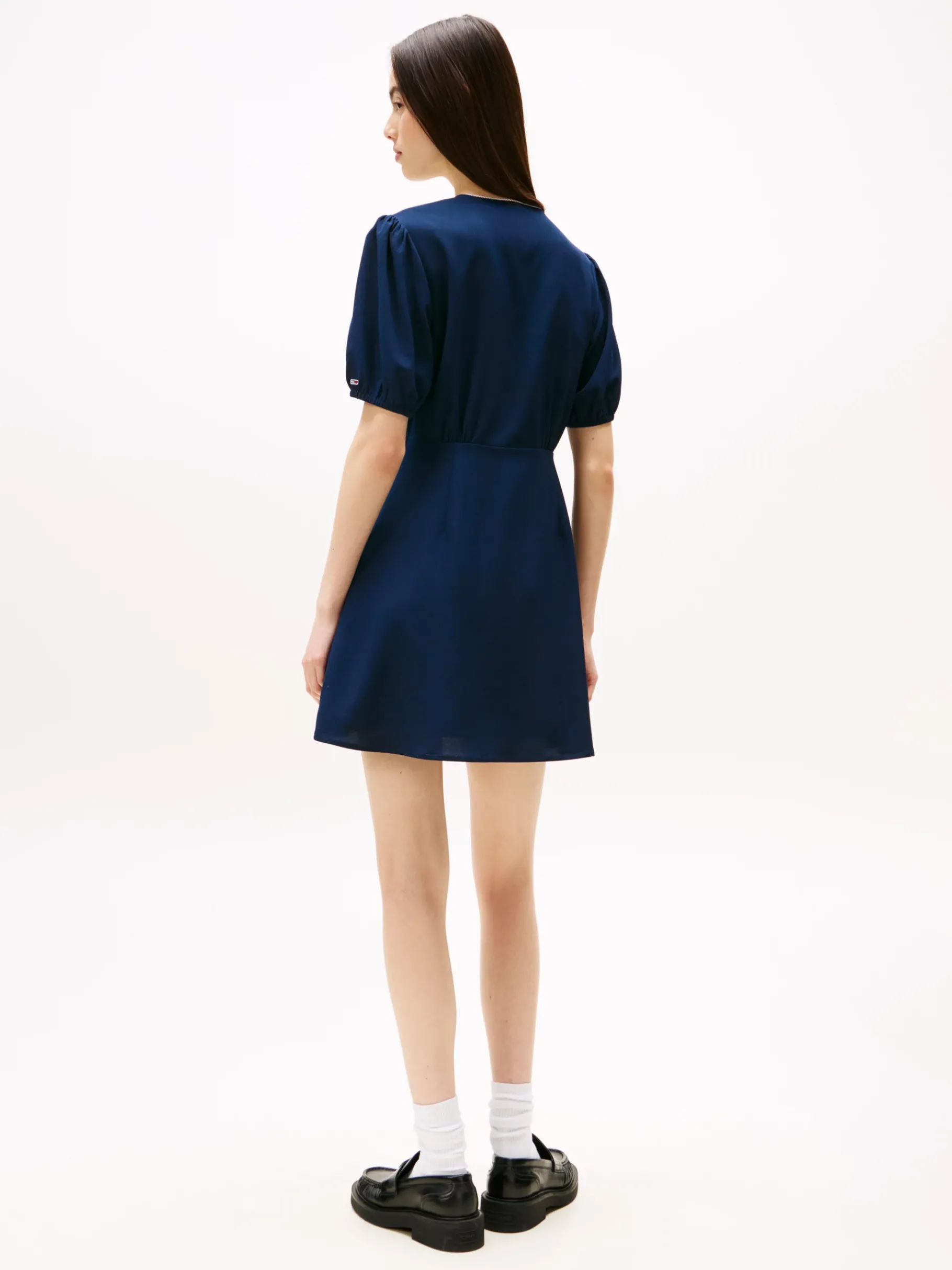 Tommy Hilfiger Minikleid aus Krepp DARK NIGHT NAVY Clearance