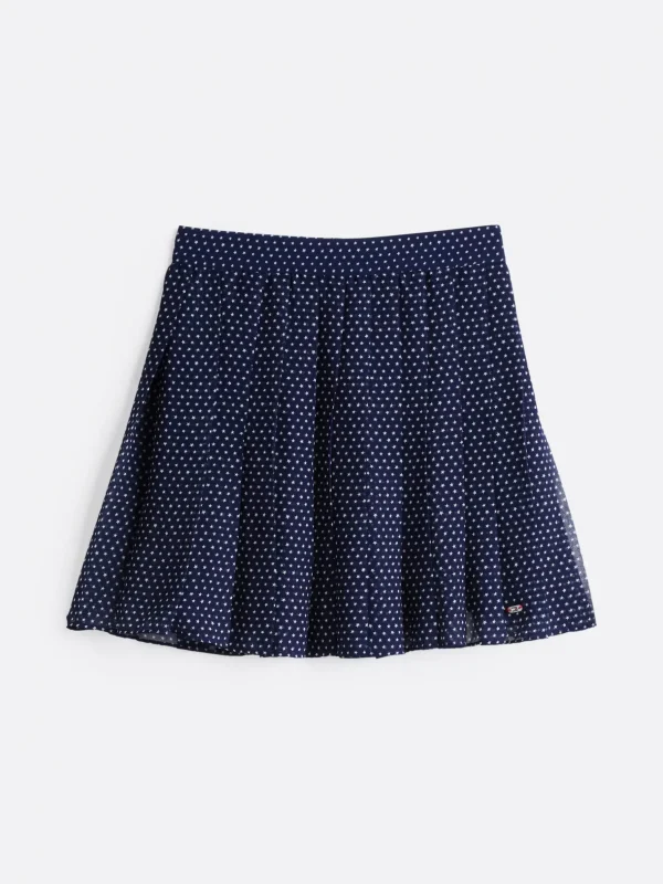 Tommy Hilfiger Minirock mit Falten und Stern-Print NAVY STAR AOP Hot