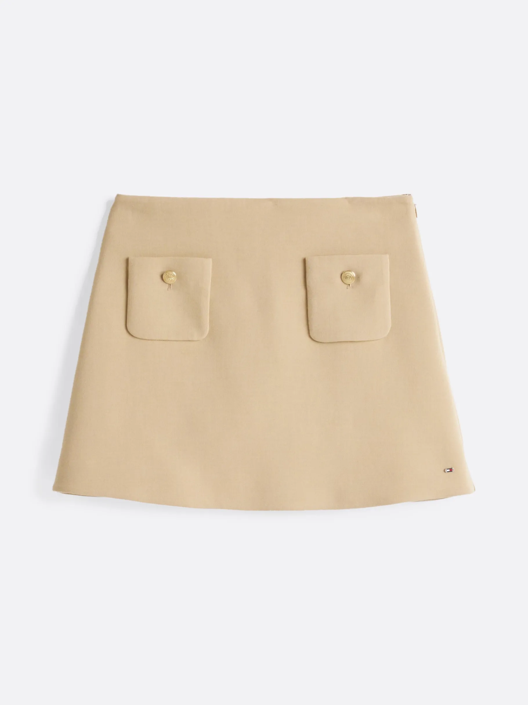 Tommy Hilfiger Minirock mit geknöpften Taschen CLASSIC BEIGE HTR New