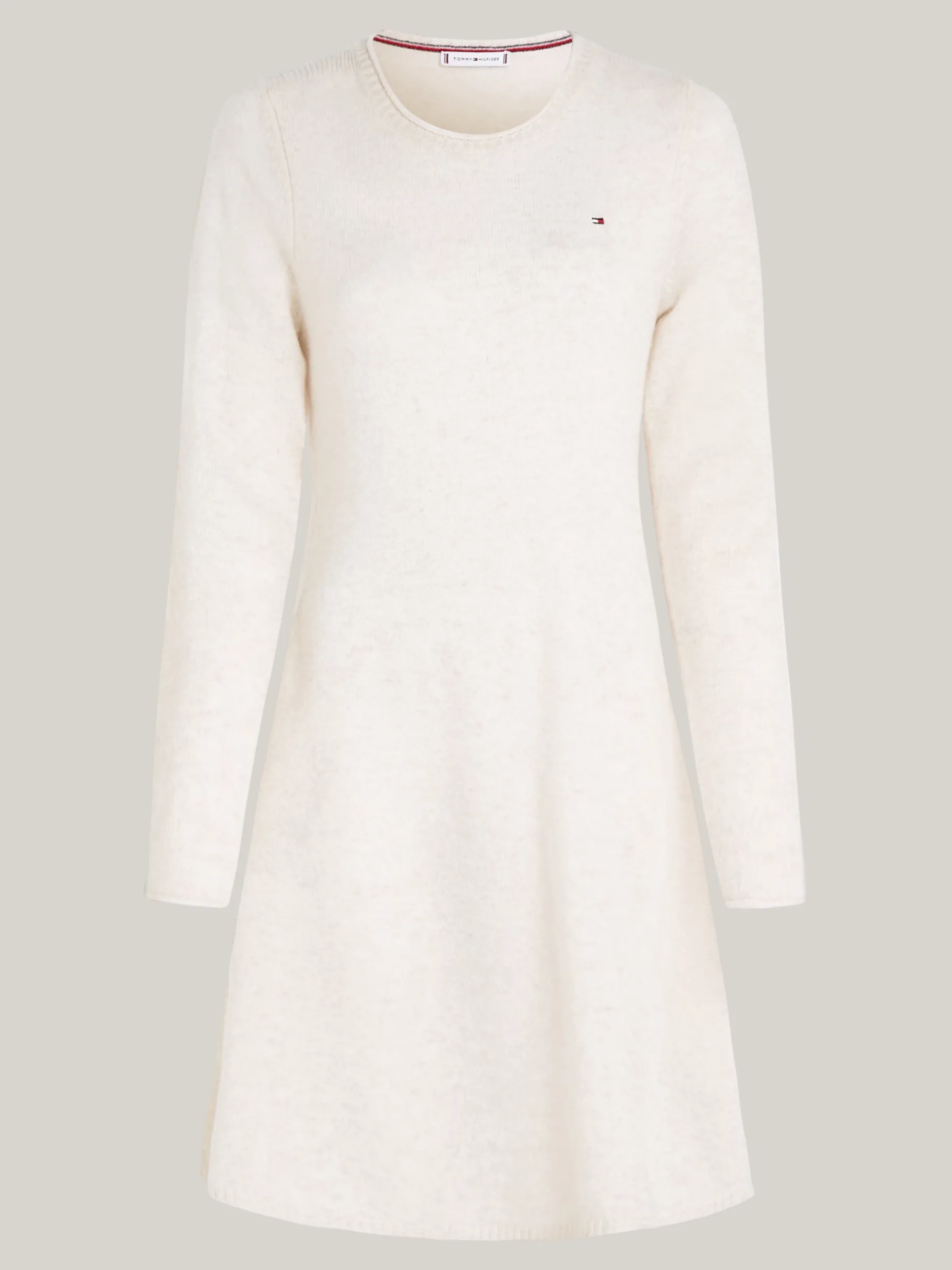Tommy Hilfiger Mini-Strickkleid aus reiner Wolle IVORY PETAL HEATHER Sale