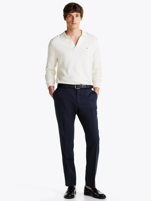 Tommy Hilfiger Mouliné-Hose aus Wollmix BLUE Online