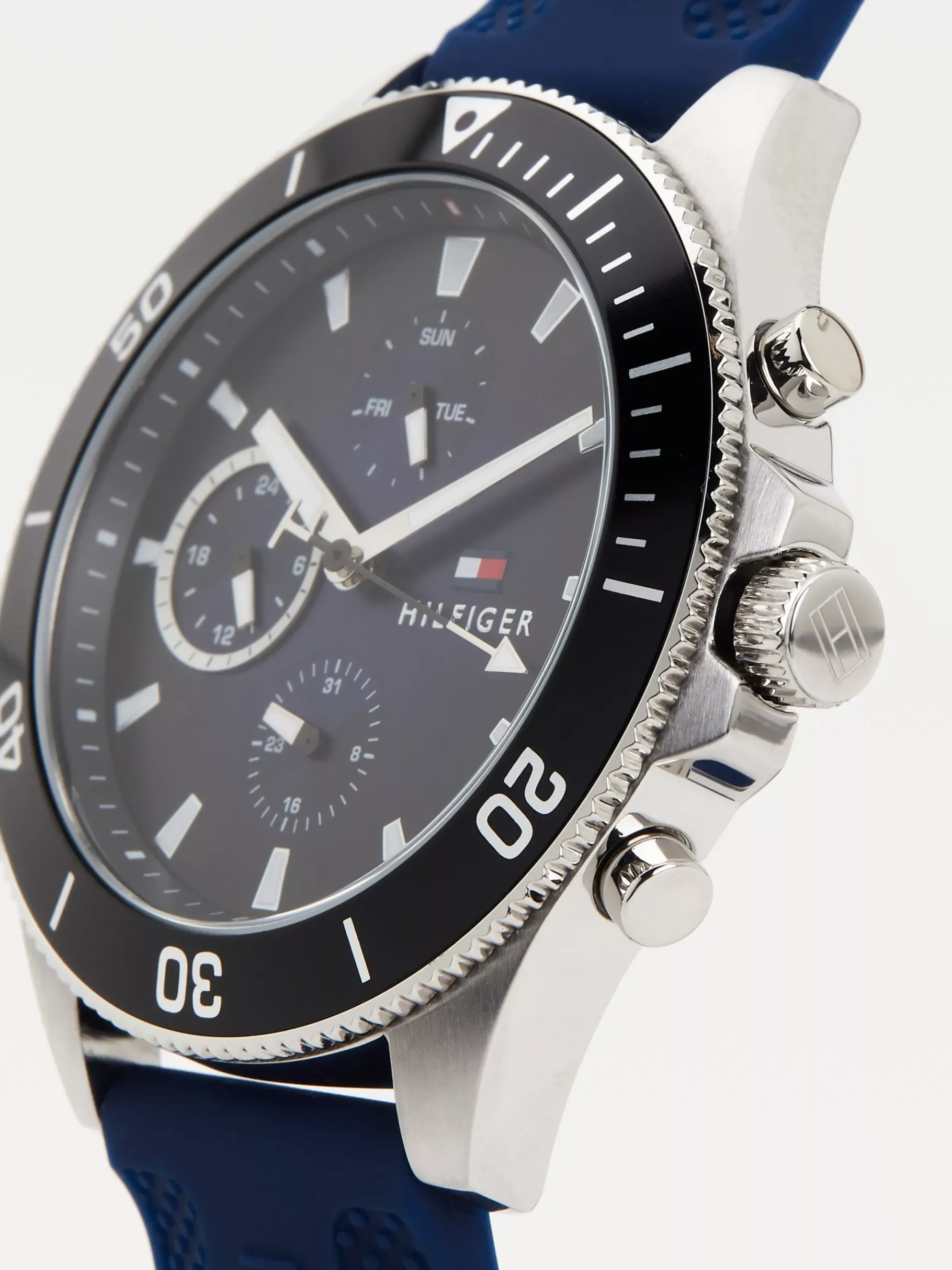 Tommy Hilfiger Multifunktions-Uhr mit blauem Silikonarmband BLUE Online