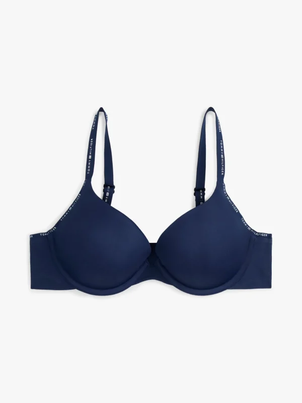 Tommy Hilfiger Nahtloser Push-up-BH mit tiefem Dekolleté DARK NIGHT NAVY Fashion