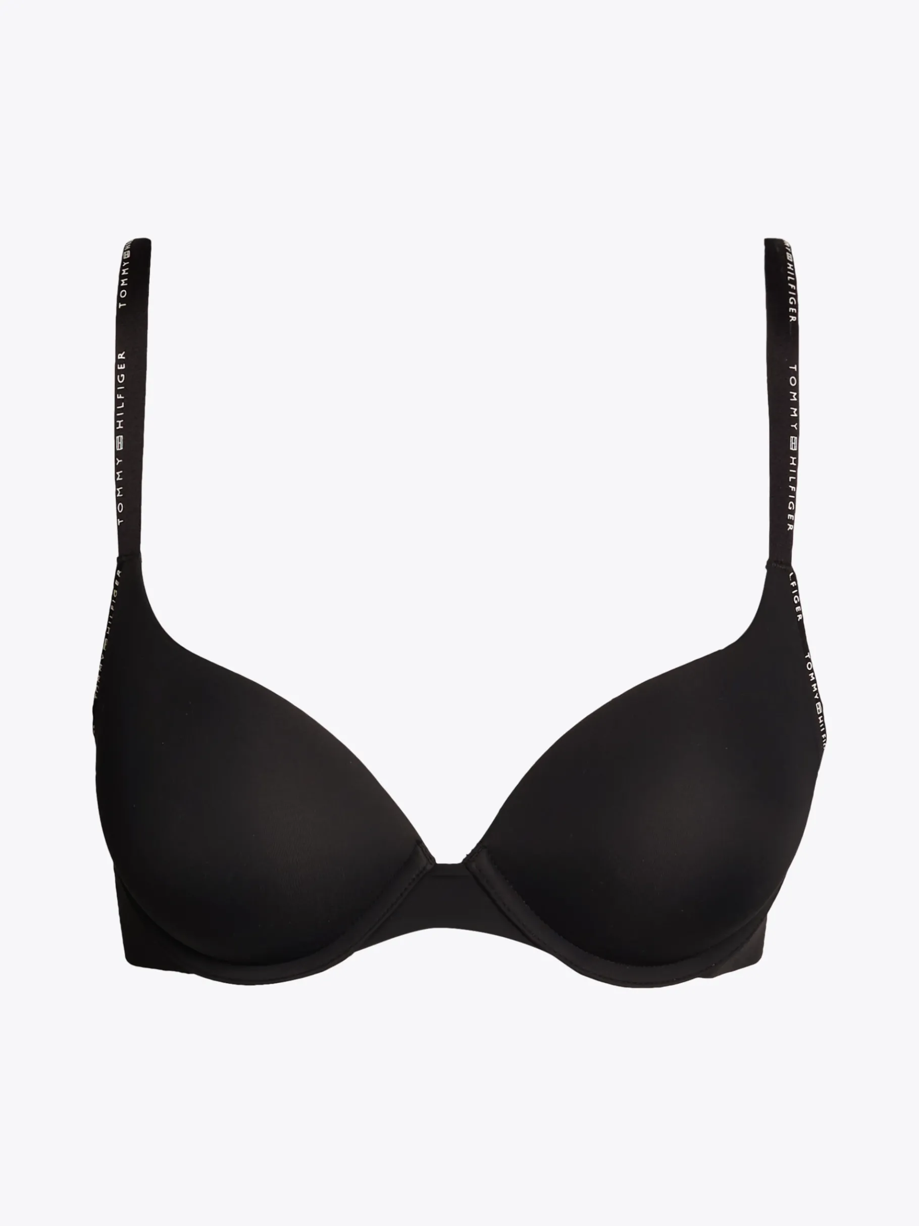 Tommy Hilfiger Nahtloser Push-up-BH mit tiefem Dekolleté BLACK Clearance