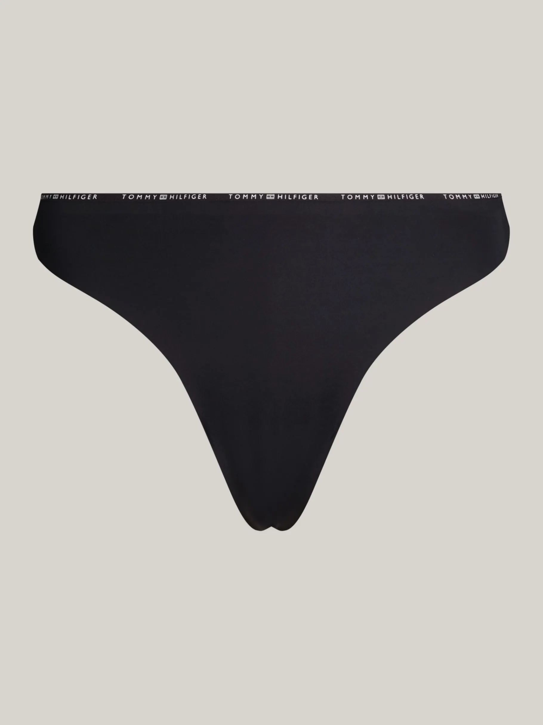 Tommy Hilfiger Nahtloser String mit Logomuster BLACK New