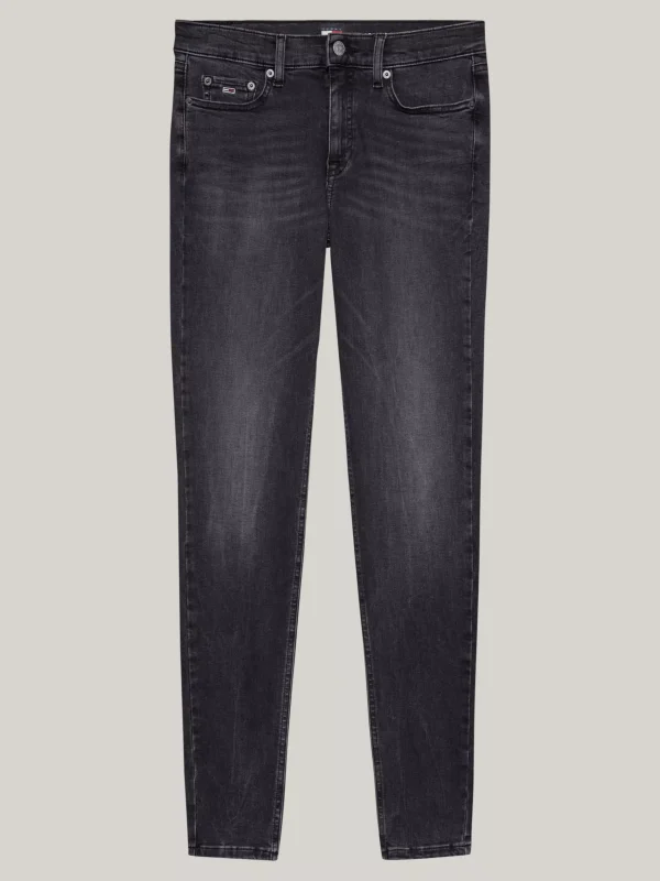 Tommy Hilfiger Nora Skinny Fade-Jeans mit mittelhohem Bund DENIM BLACK Cheap