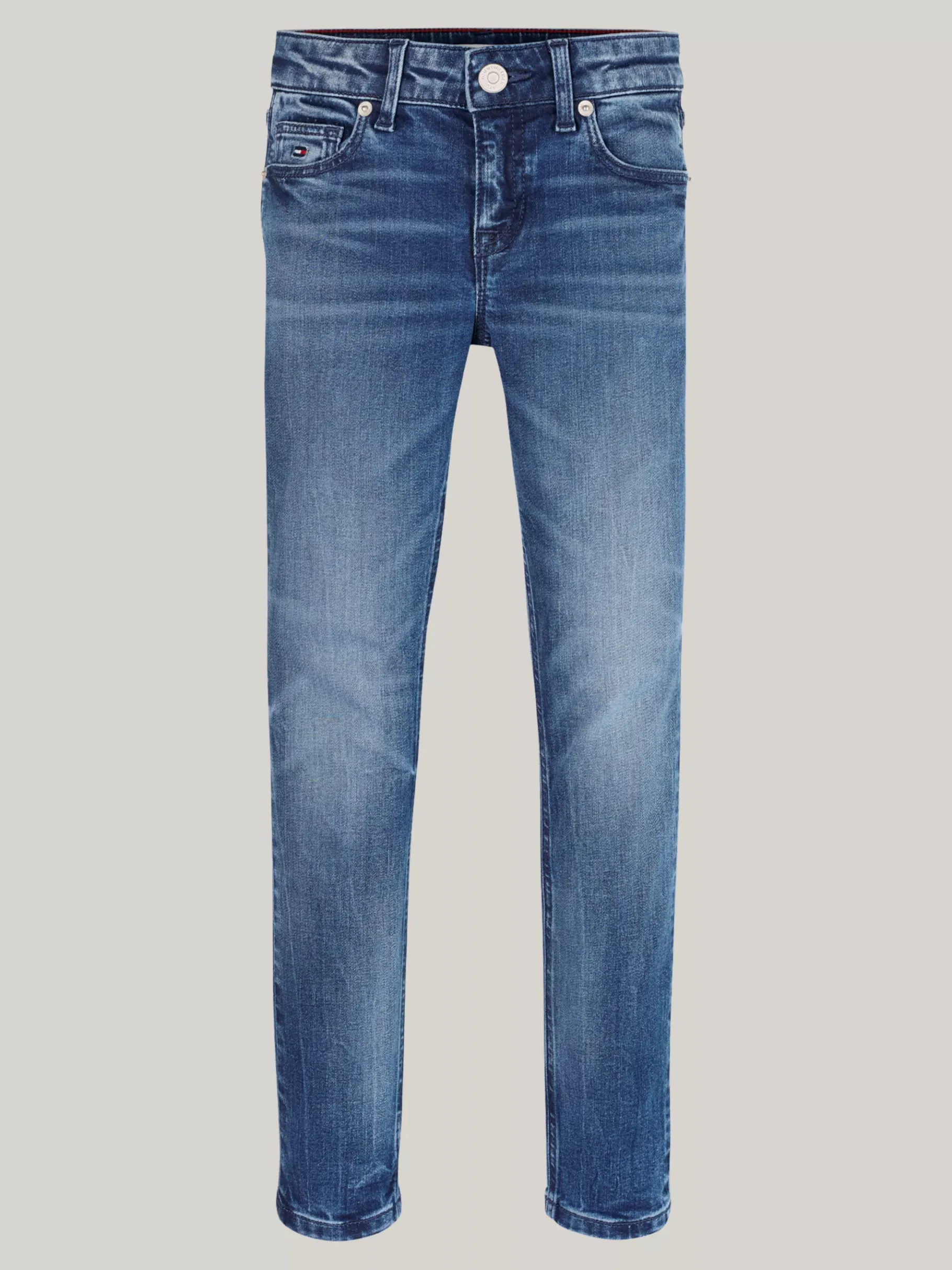 Tommy Hilfiger Nora Skinny Jeans mit Dark-Wash und Fade-Effekt MID BLUE Fashion