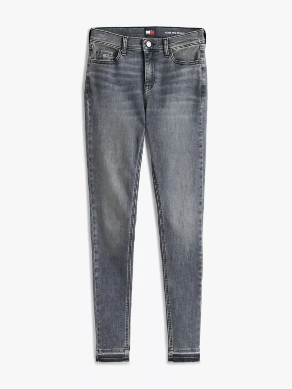 Tommy Hilfiger Nora Skinny Jeans mit mittelhohem Bund DENIM BLACK Flash Sale