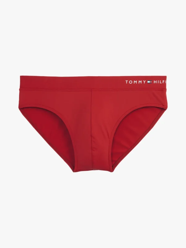 Tommy Hilfiger Original Bade-Slip mit Logo MEDIUM RED Cheap