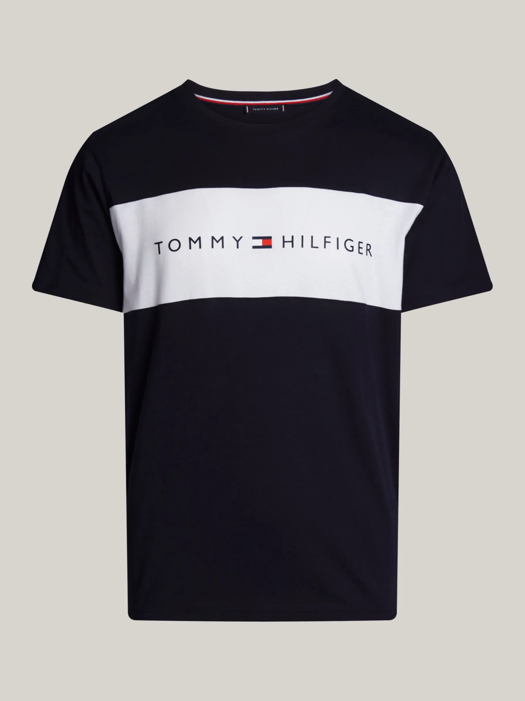 Tommy Hilfiger Original Lounge-T-Shirt mit Color Block DESERT SKY Sale