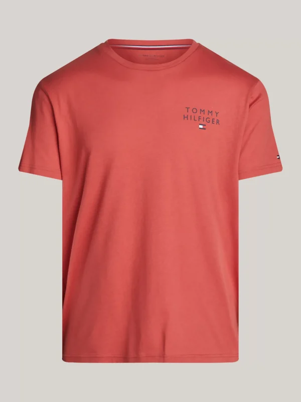 Tommy Hilfiger Original Lounge-T-Shirt mit Logo TERRA RED Flash Sale