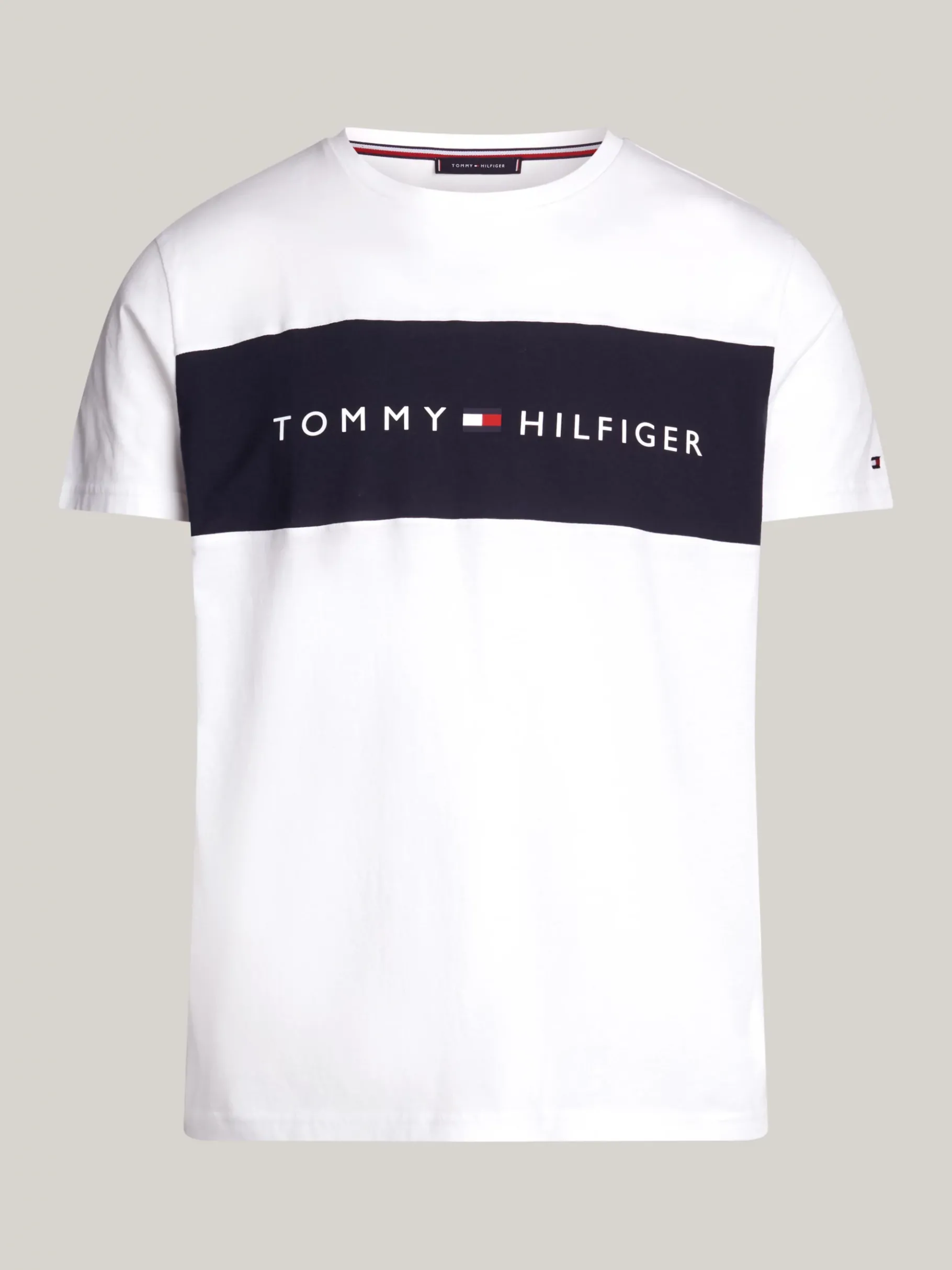 Tommy Hilfiger Original Lounge-T-Shirt mit Color Block WHITE Online