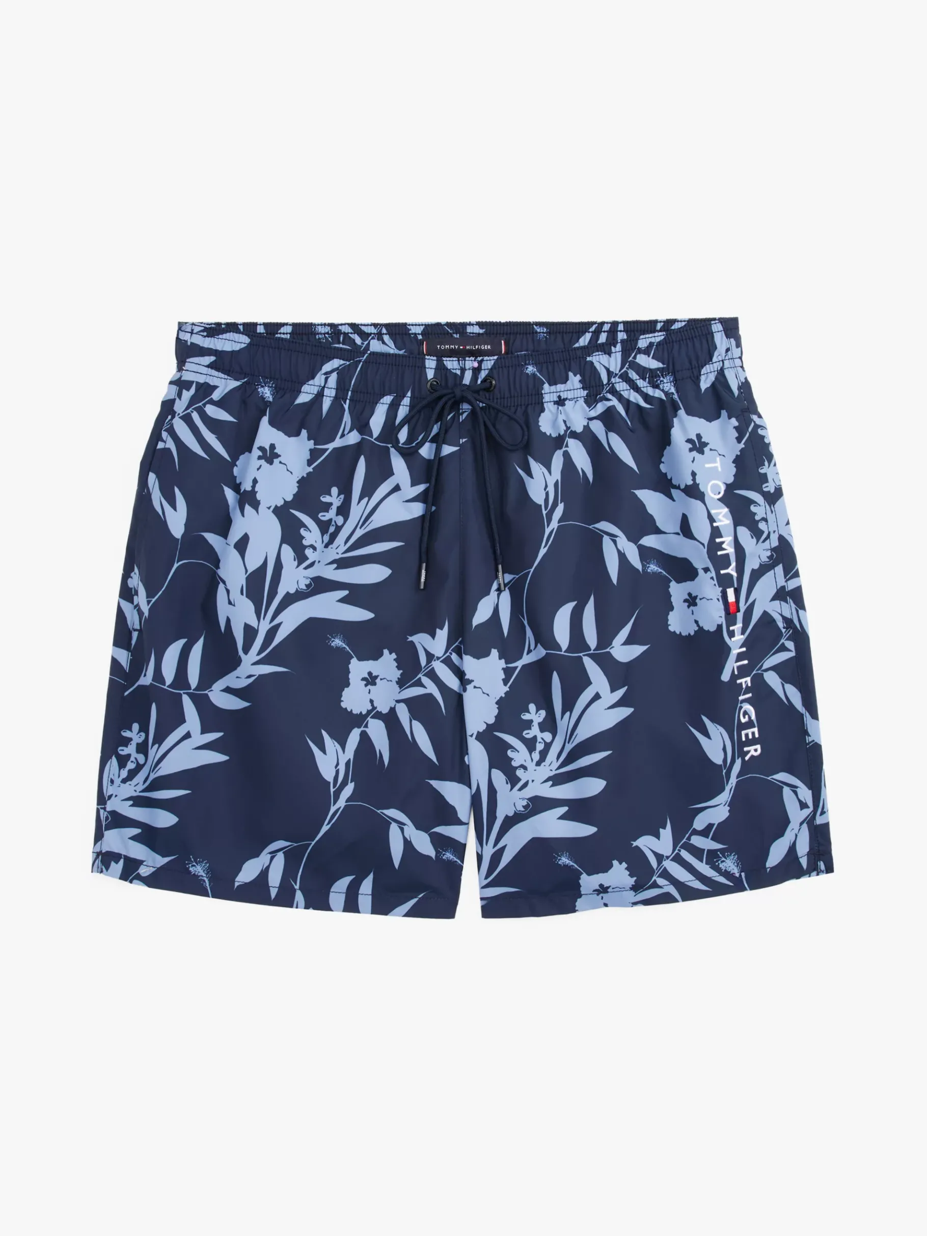 Tommy Hilfiger Original mittellange Badeshorts mit Print FLORAL TROPIC AOP DESERT SKY New