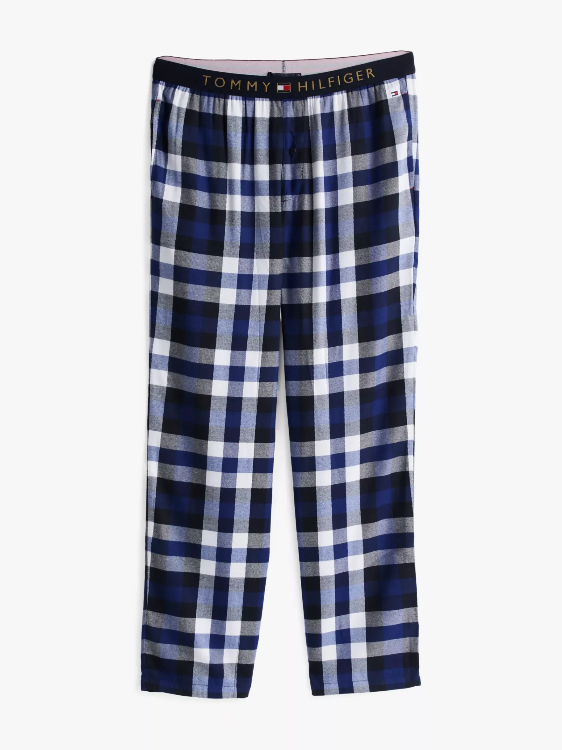 Tommy Hilfiger Original Pyjama und Hausschuhe im Geschenkset BLUE INK / HERITAGE DECK MIDI BLUE Online