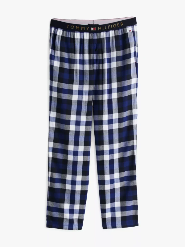 Tommy Hilfiger Original Pyjama und Hausschuhe im Geschenkset BLUE INK / HERITAGE DECK MIDI BLUE Online