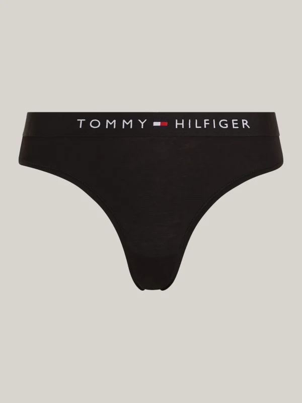 Tommy Hilfiger Original Slip mit Logo auf dem Taillenbund BLACK Best Sale