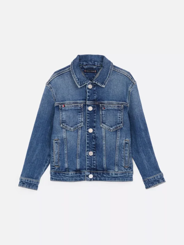 Tommy Hilfiger Oversized Fit Truckerjacke aus Denim VINTAGE Store