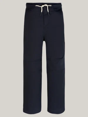 Tommy Hilfiger Oversized Fit Tunnelzug-Hose mit weitem Bein DESERT SKY Discount