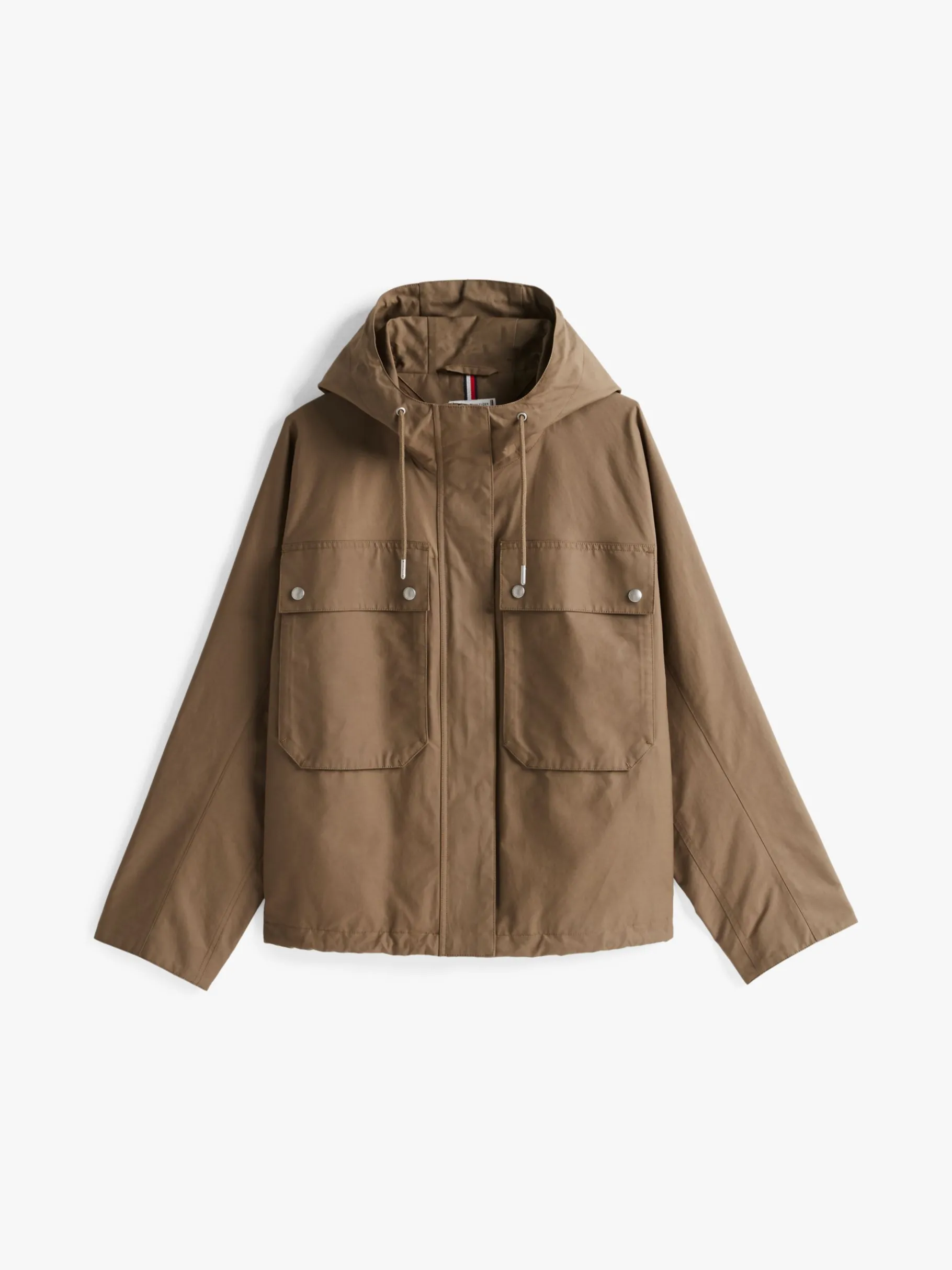 Tommy Hilfiger Oversized Relaxed Fit Parka mit Taschen TUNDRA BROWN Cheap