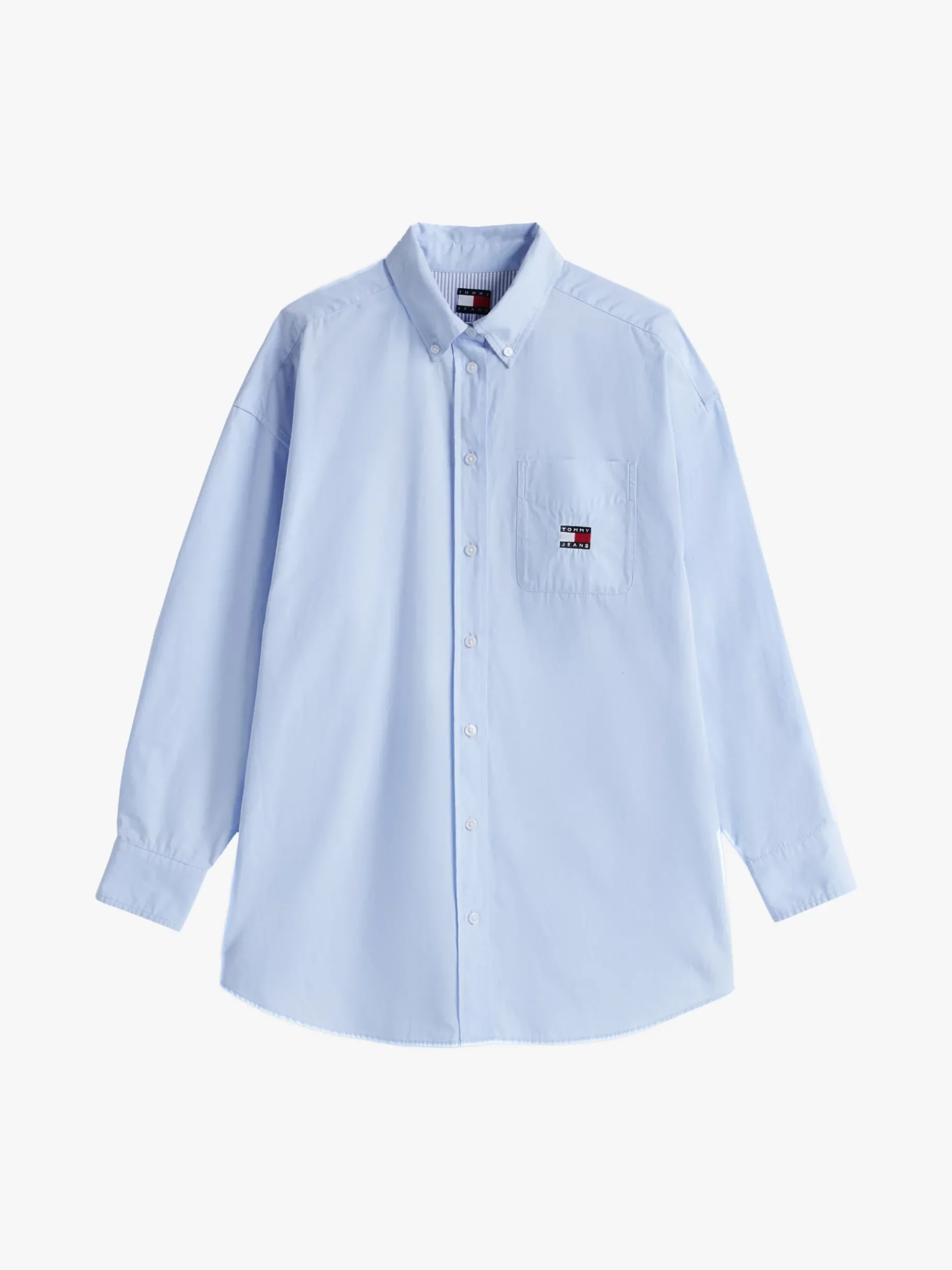 Tommy Hilfiger Ovesized Fit Popeline-Hemd SWEET BLUE Store