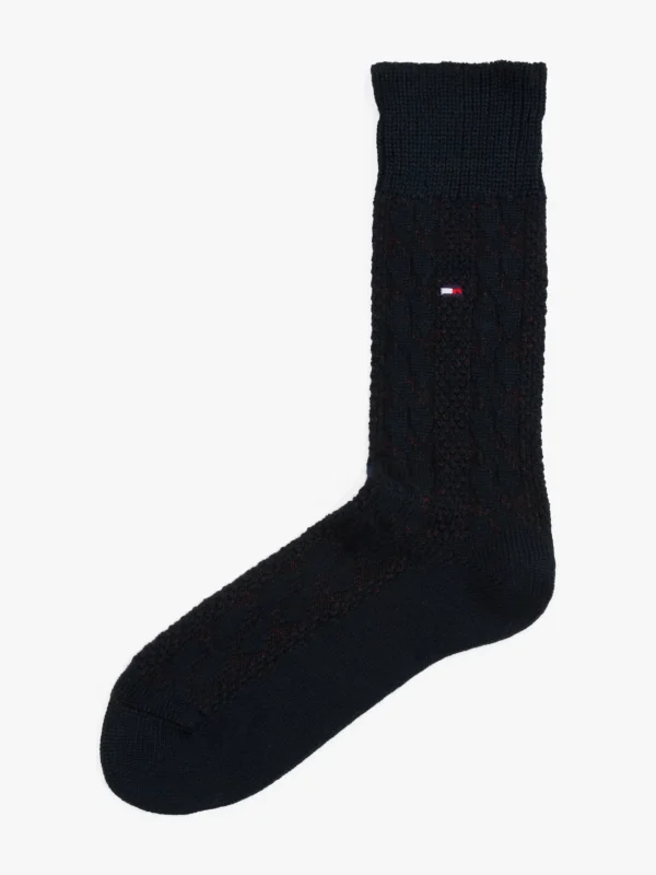 Tommy Hilfiger 1 Paar Socken mit Shadow-Karo NAVY Hot