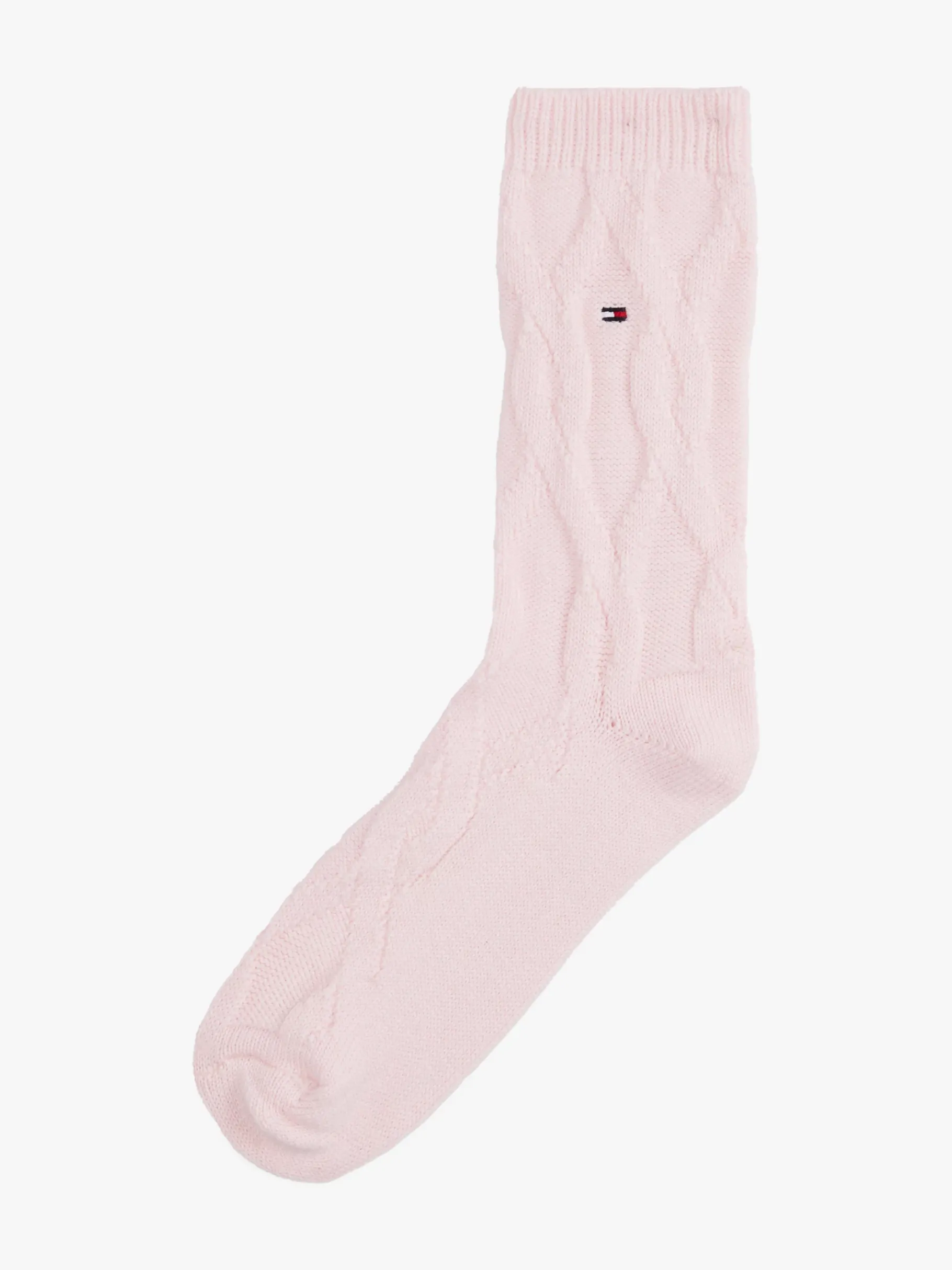 Tommy Hilfiger 1 Paar Socken mit Zopfmuster PINK New