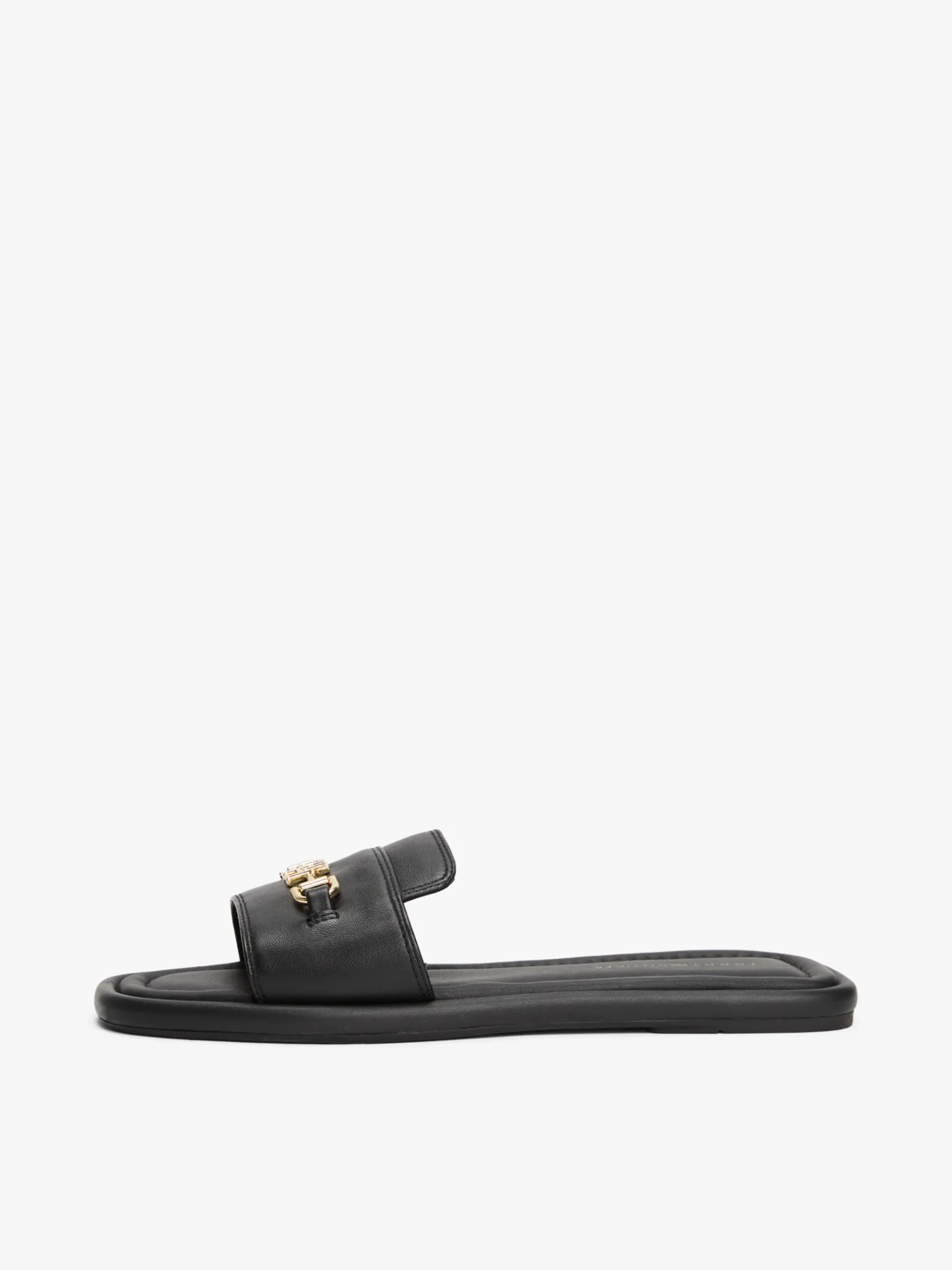 Tommy Hilfiger Pantolette aus Leder mit Horsebit-Highlight BLACK Shop
