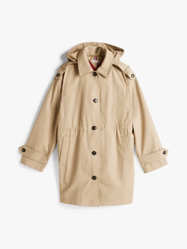 Tommy Hilfiger Parka mit Kapuze und Bündchen-Riemen BEIGE Sale