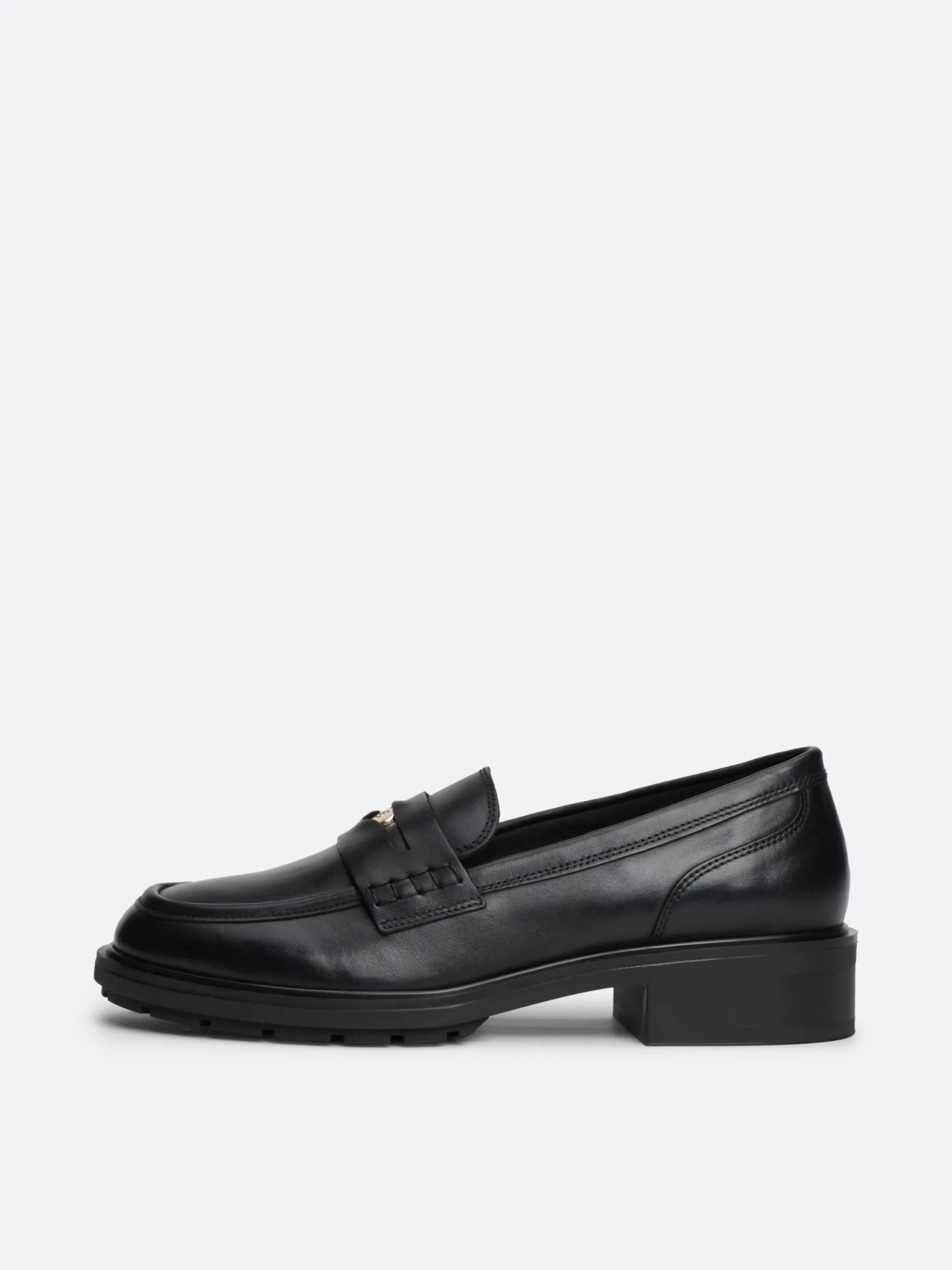 Tommy Hilfiger Penny Loafer aus Leder im Utility-Look BLACK Hot