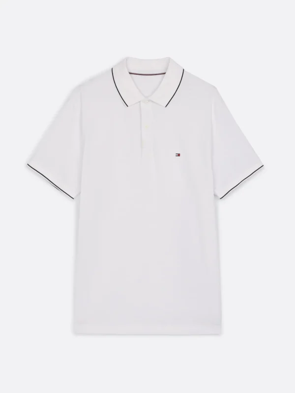 Tommy Hilfiger Performance TH Flex Regular Fit Stretch-Poloshirt WHITE Cheap