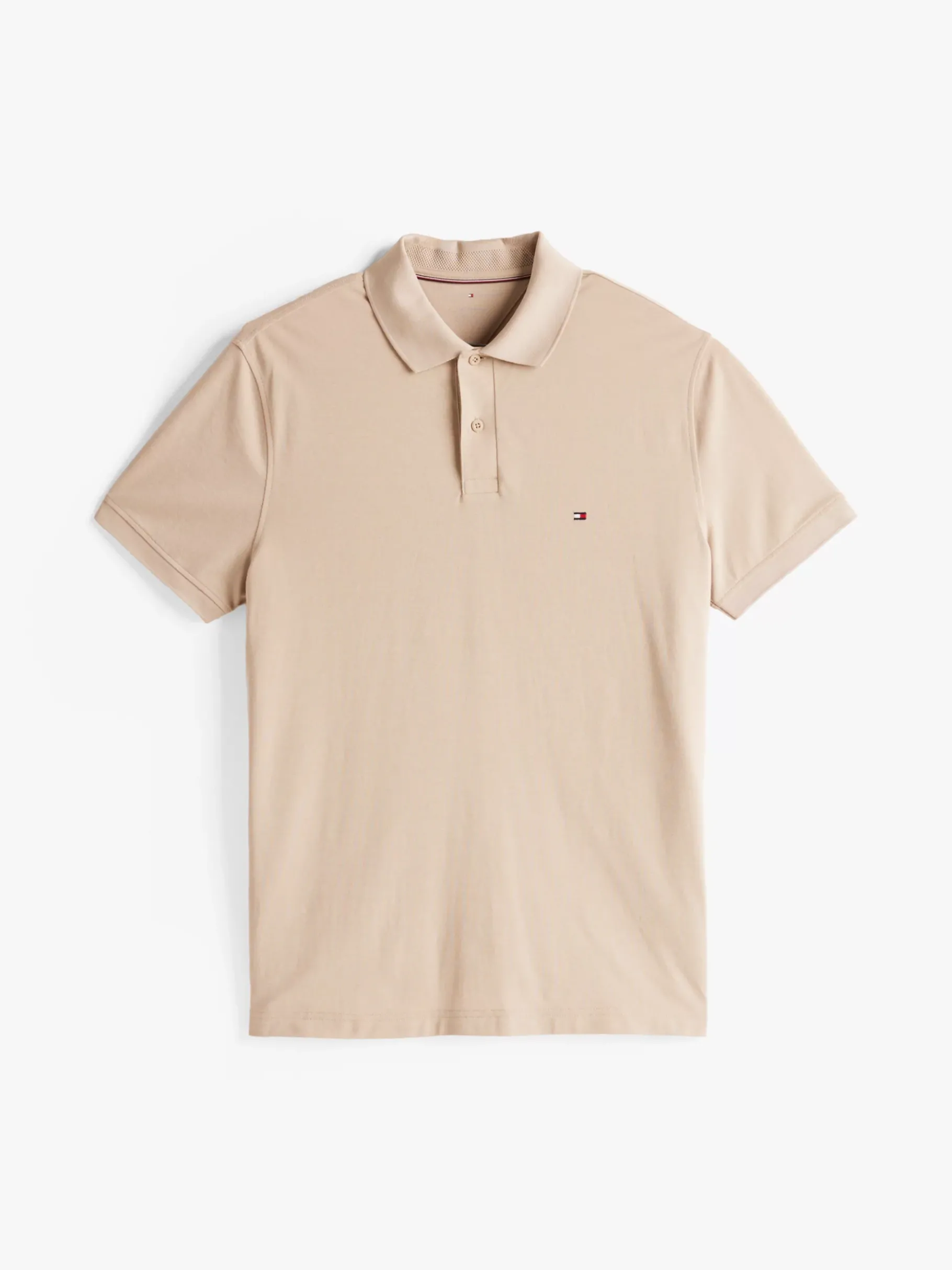Tommy Hilfiger Performance TH Flex Regular Fit Poloshirt SANDALWOOD Hot