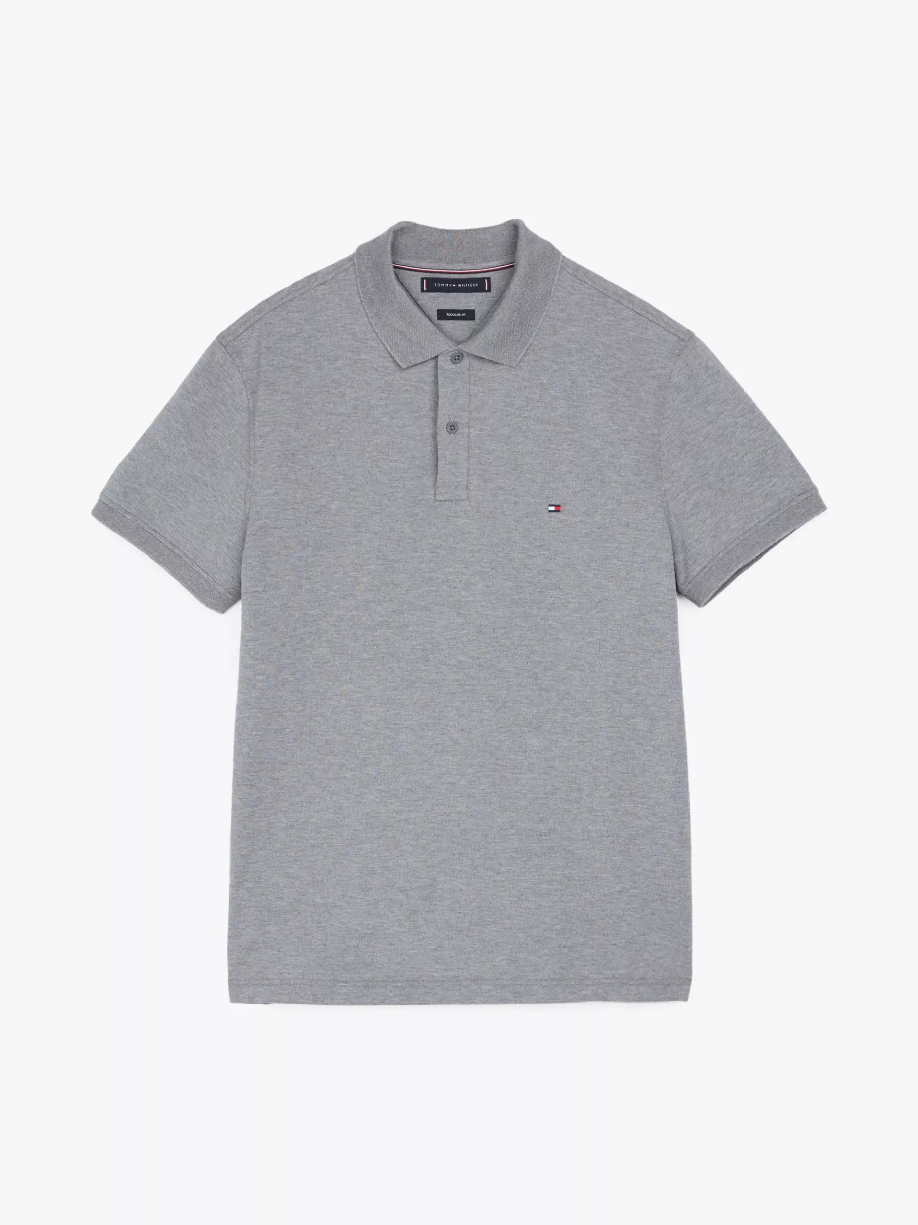 Tommy Hilfiger Performance TH Flex Regular Fit Poloshirt MEDIUM GREY HEATHER New