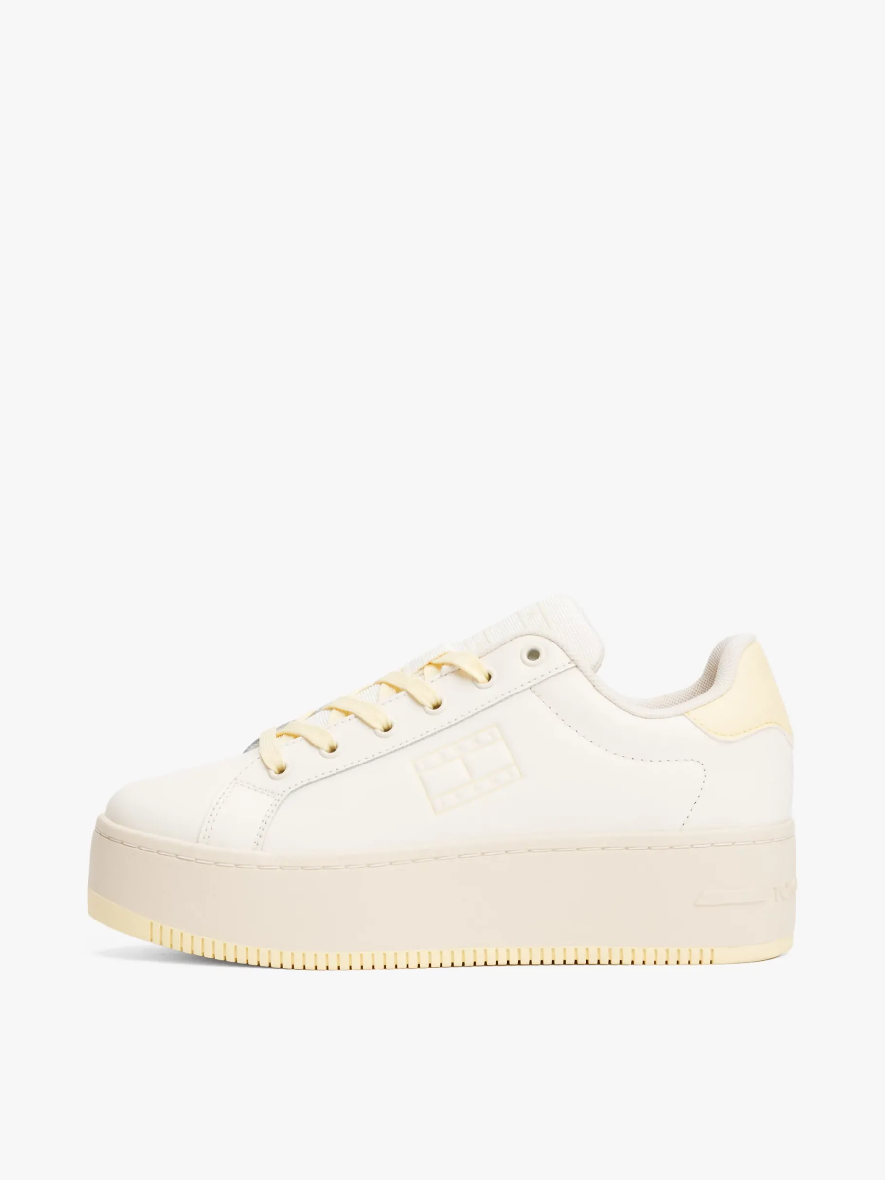 Tommy Hilfiger Platform-Sneaker aus Leder FROZEN CUSTARD Best