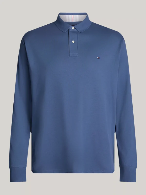 Tommy Hilfiger Plus 1985 Collection Regular Fit Langarm-Poloshirt AEGEAN SEA Discount
