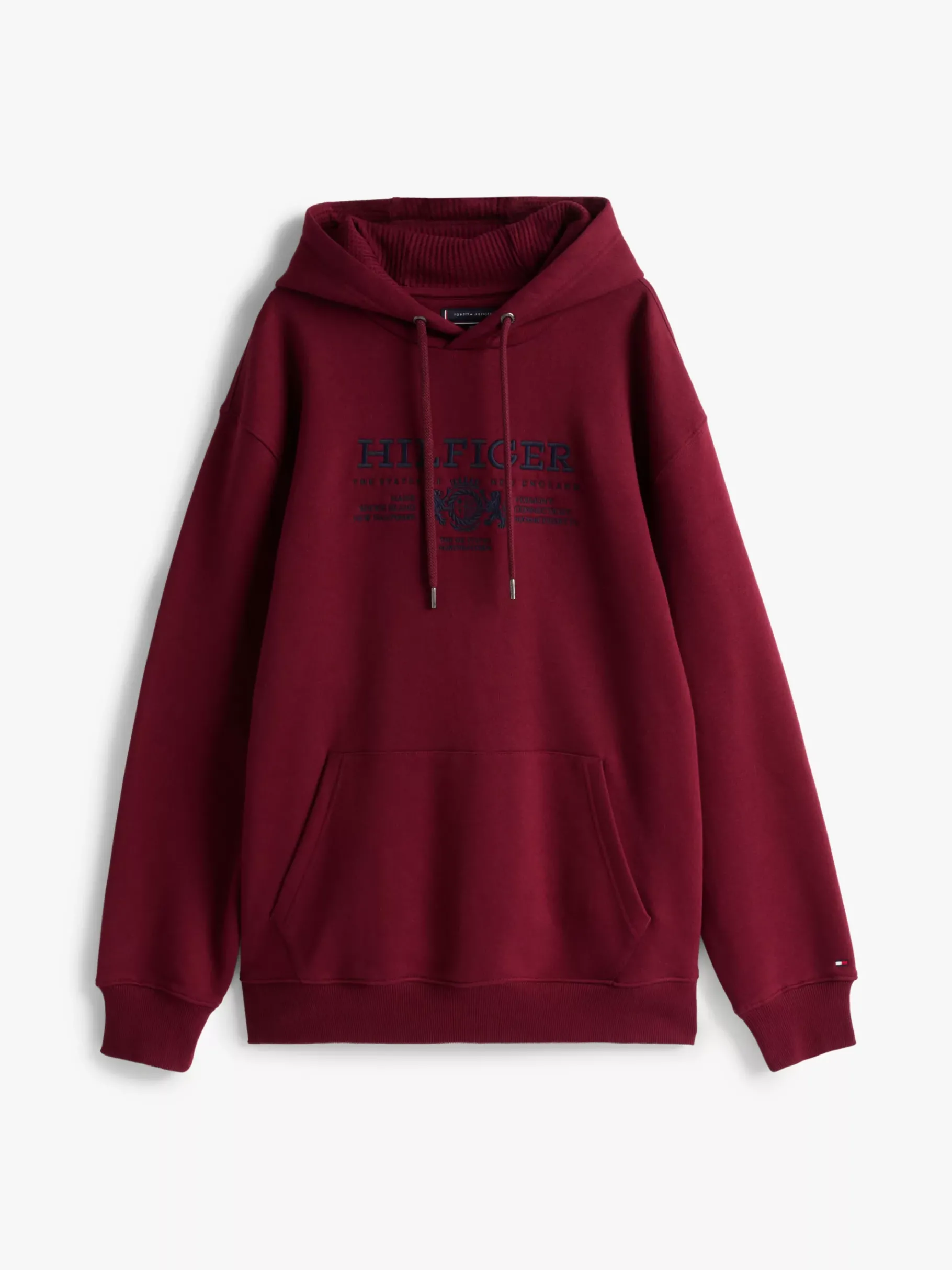 Tommy Hilfiger Plus Hoodie mit aufgesticktem Logo DEEP ROUGE Sale
