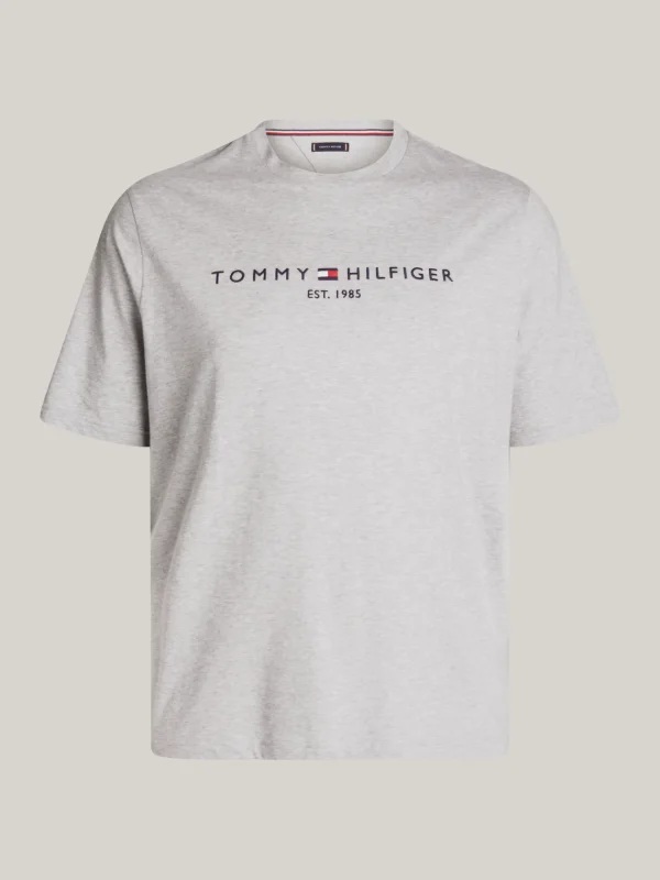 Tommy Hilfiger Plus Slim Fit T-Shirt mit aufgesticktem Logo LIGHT GREY HEATHER Hot
