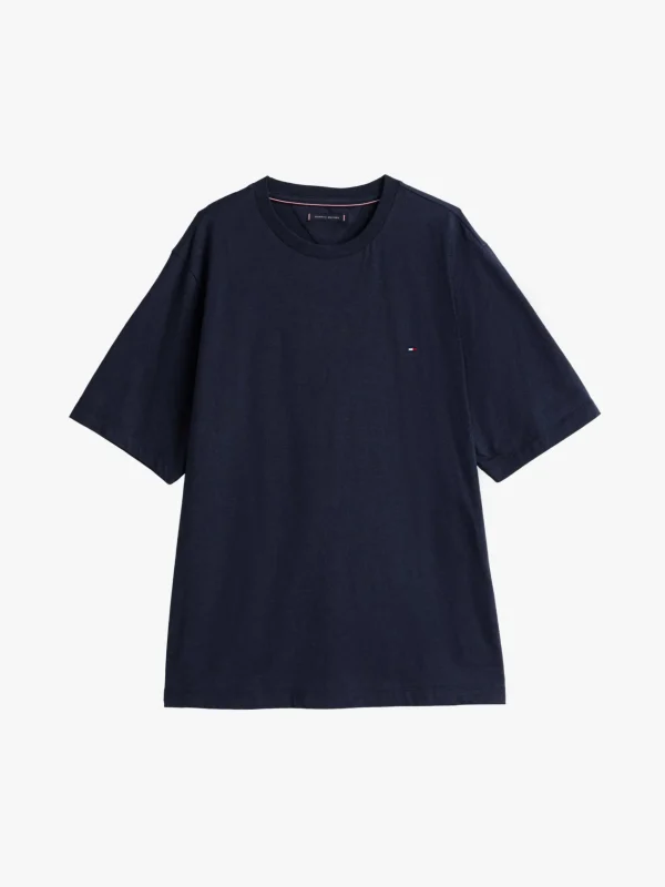 Tommy Hilfiger Plus T-Shirt mit aufgestickter Flag DESERT SKY HEATHER Fashion