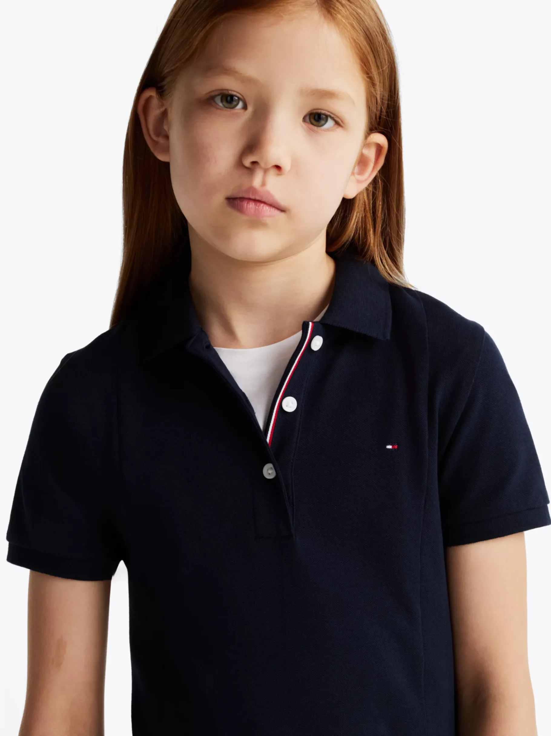 Tommy Hilfiger Polokleid mit Falten DARK NIGHT NAVY Fashion