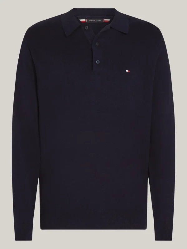 Tommy Hilfiger Polokragen-Pullover mit Kaschmir DESERT SKY Store