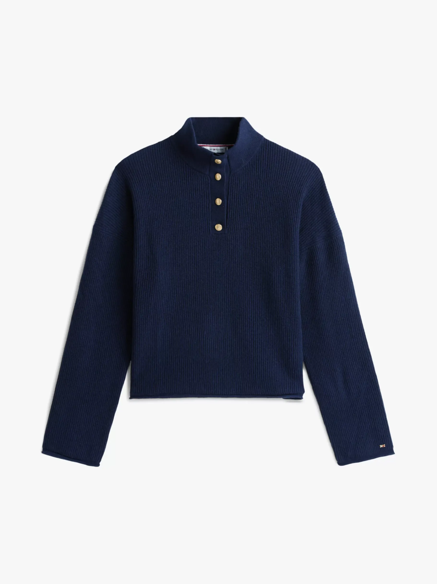 Tommy Hilfiger Polo-Pullover mit Wolle DARK NIGHT NAVY Store